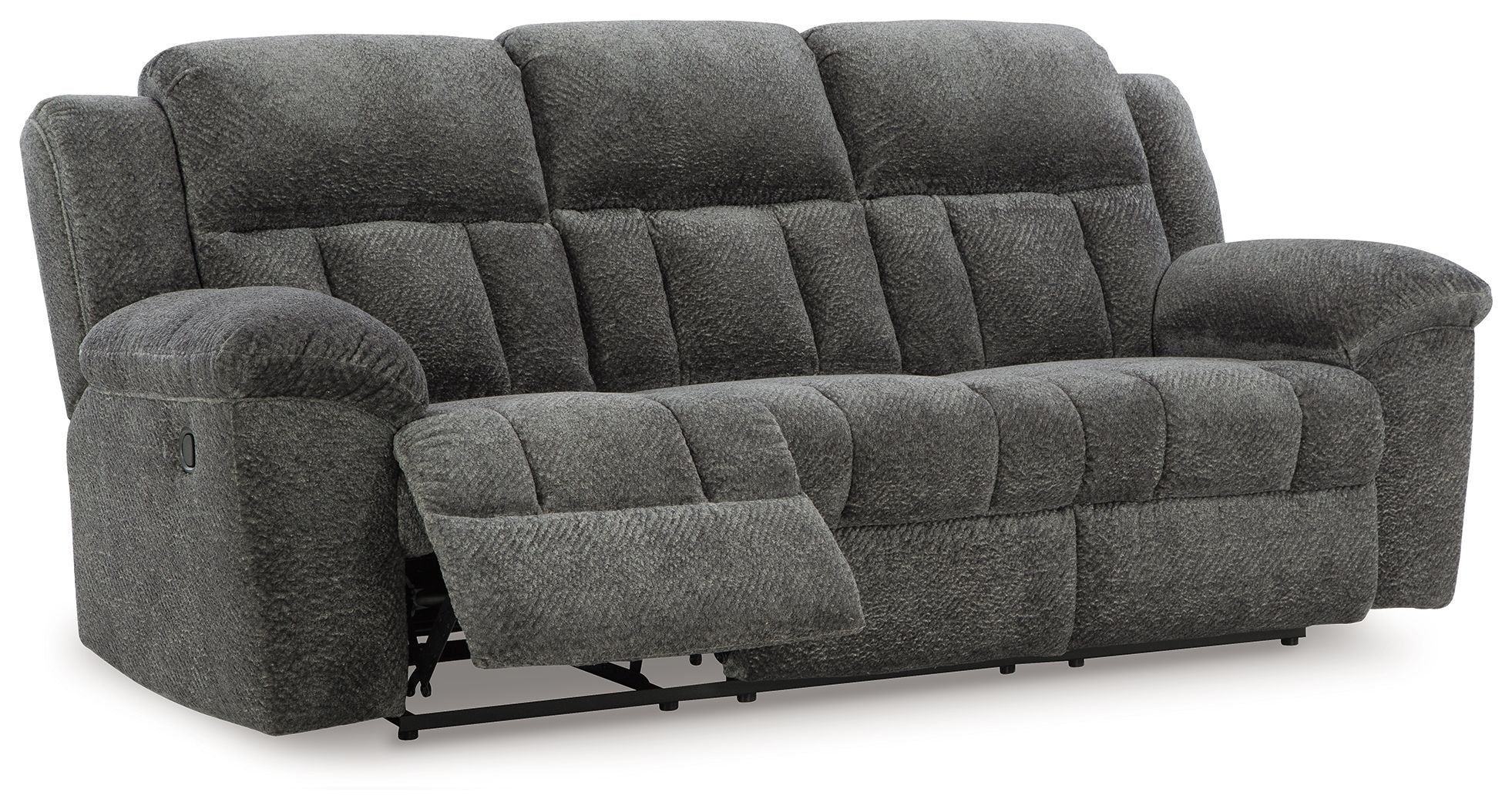 Frohn - Reclining Sofa - Fabric - Graphite - Image 3