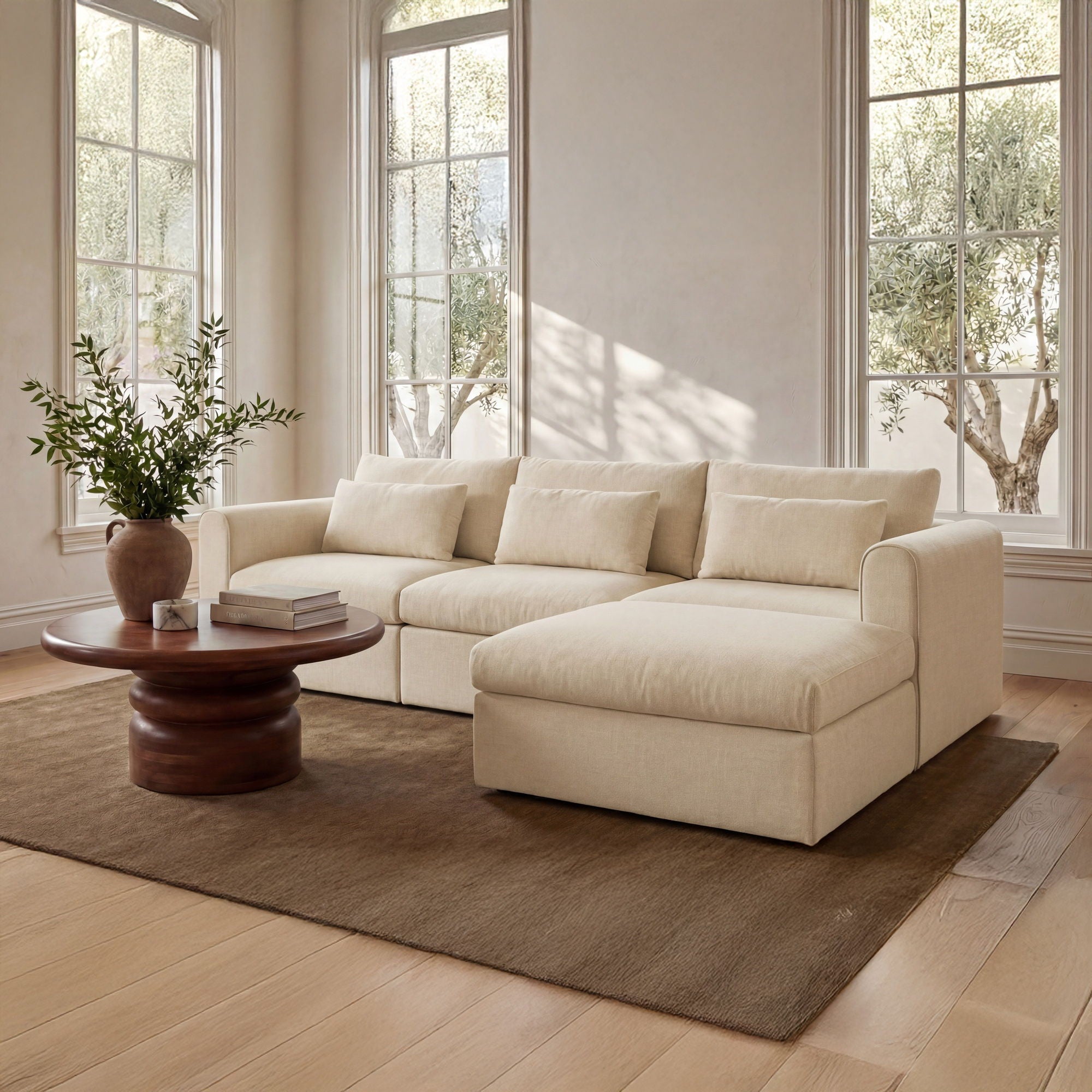 Swift - Storage Ottoman - Light Beige - Image 1