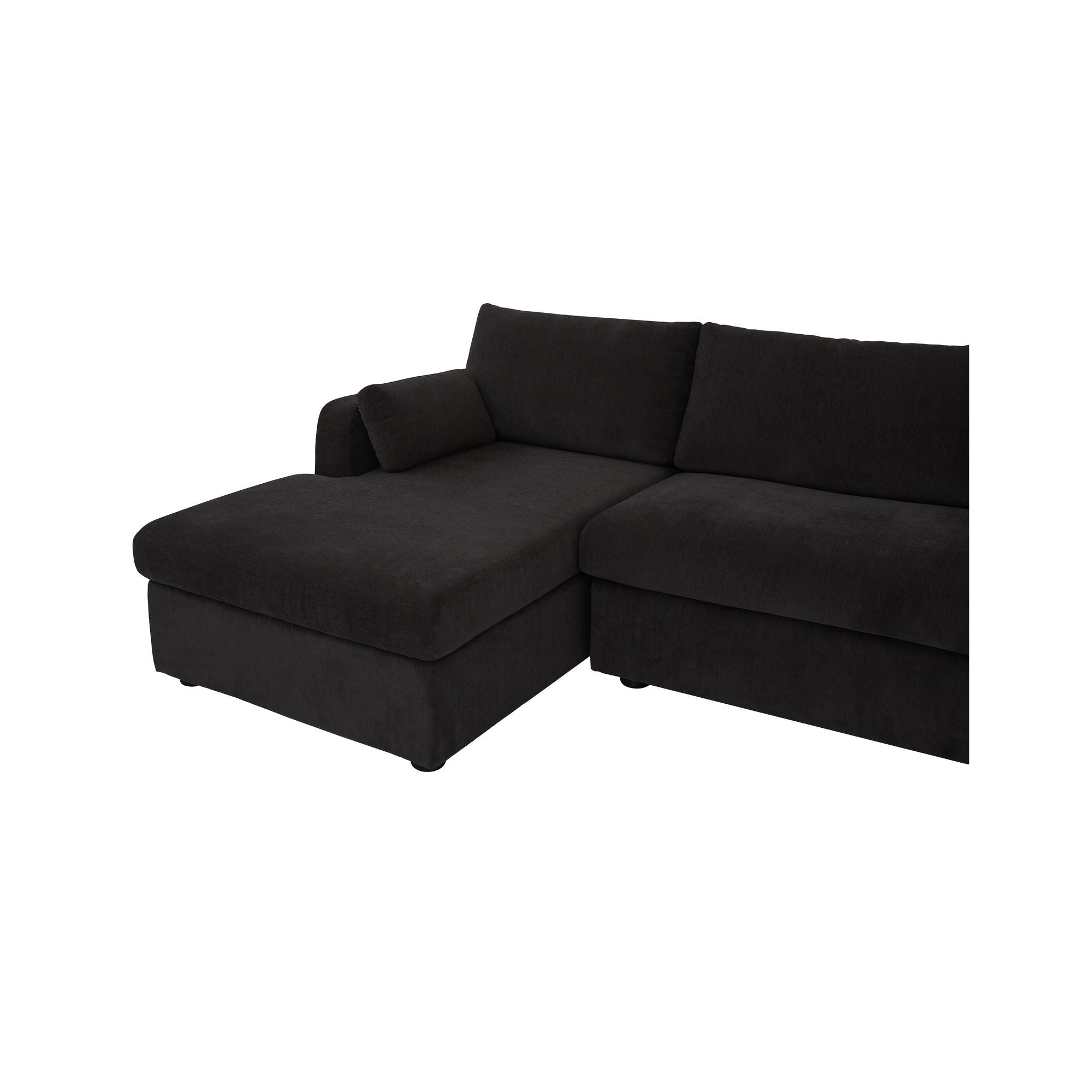 Burrow - Sleeper Sectional With Left Storage Chaise - Black - Image 2