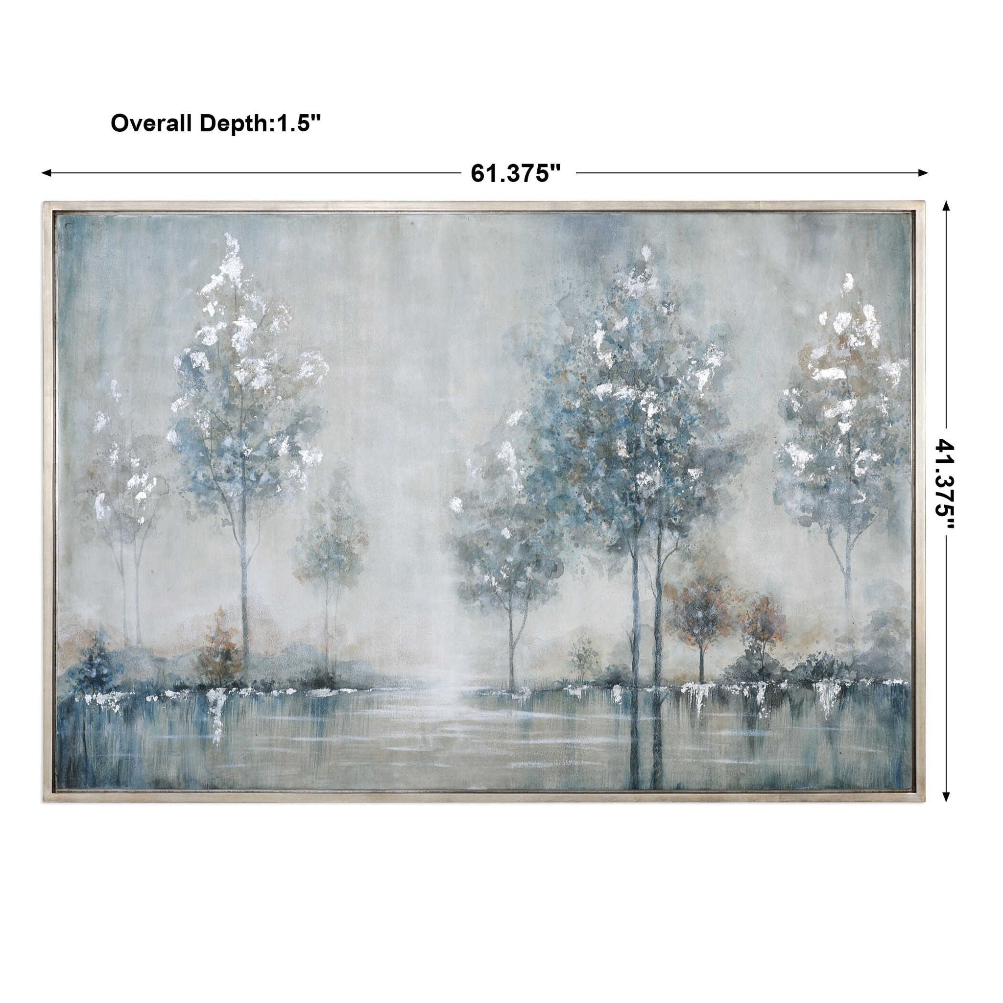Walk In The Meadow - Landscape Art - Pearl Silver - Image 2