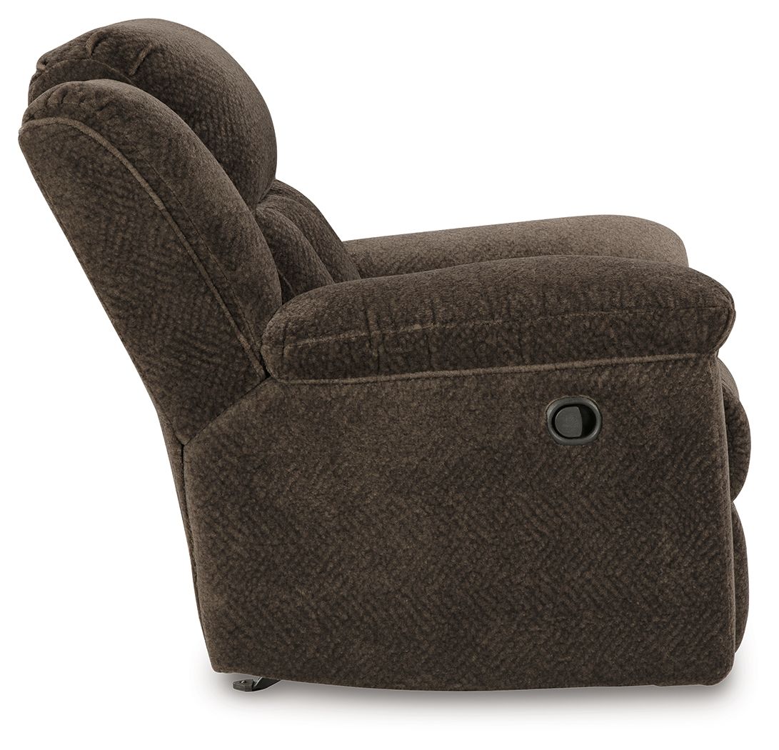 Frohn - Rocker Recliner - Fabric - Chocolate - Image 3