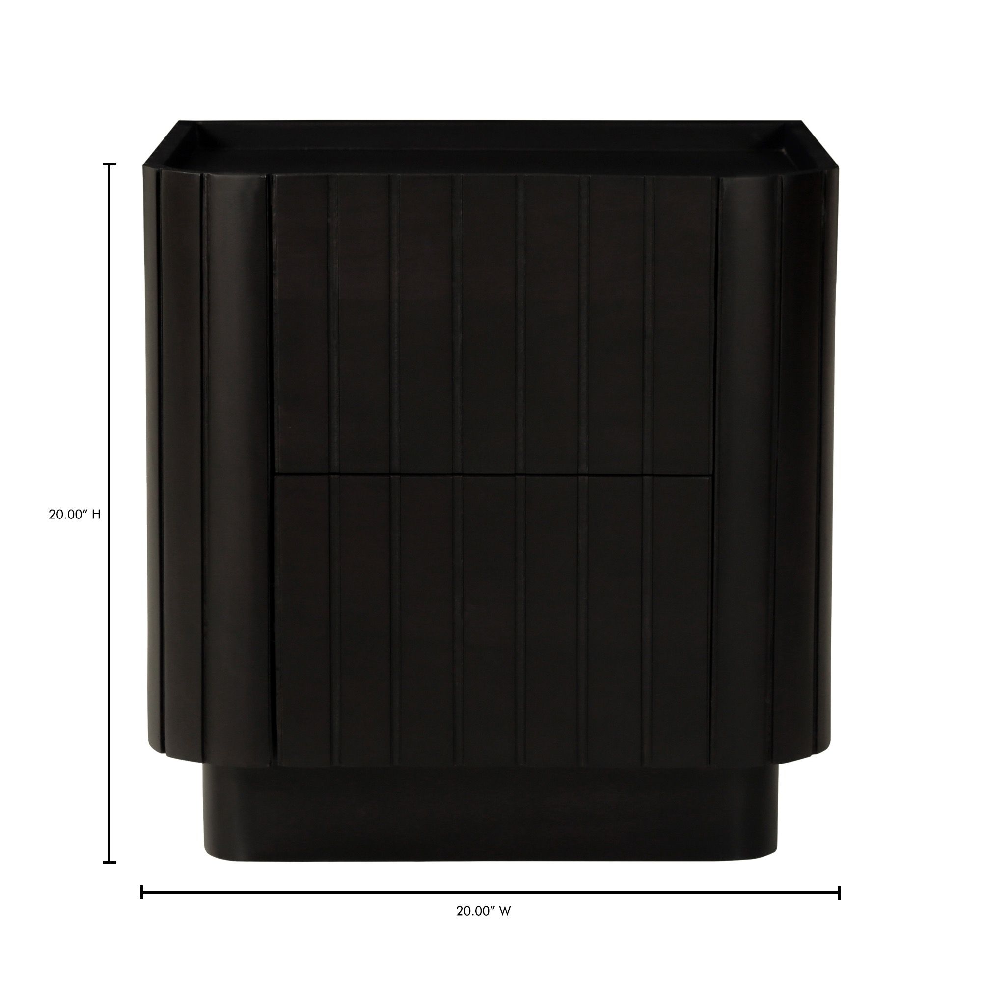 Povera - Nightstand - Black - Image 3