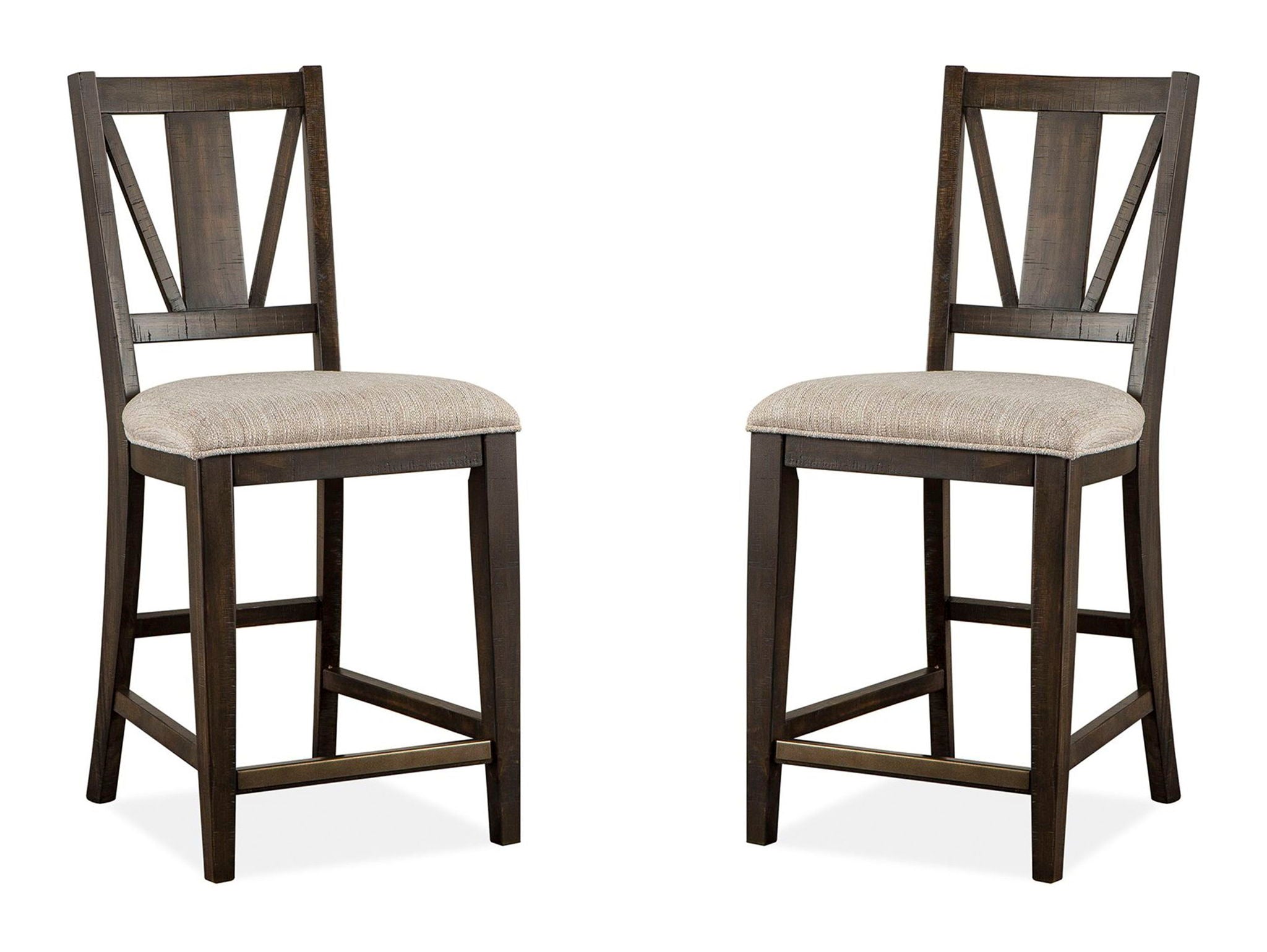 Westley Falls - Counter Chair With Upholstered Seat (Set of 2) - Graphite - Image 1