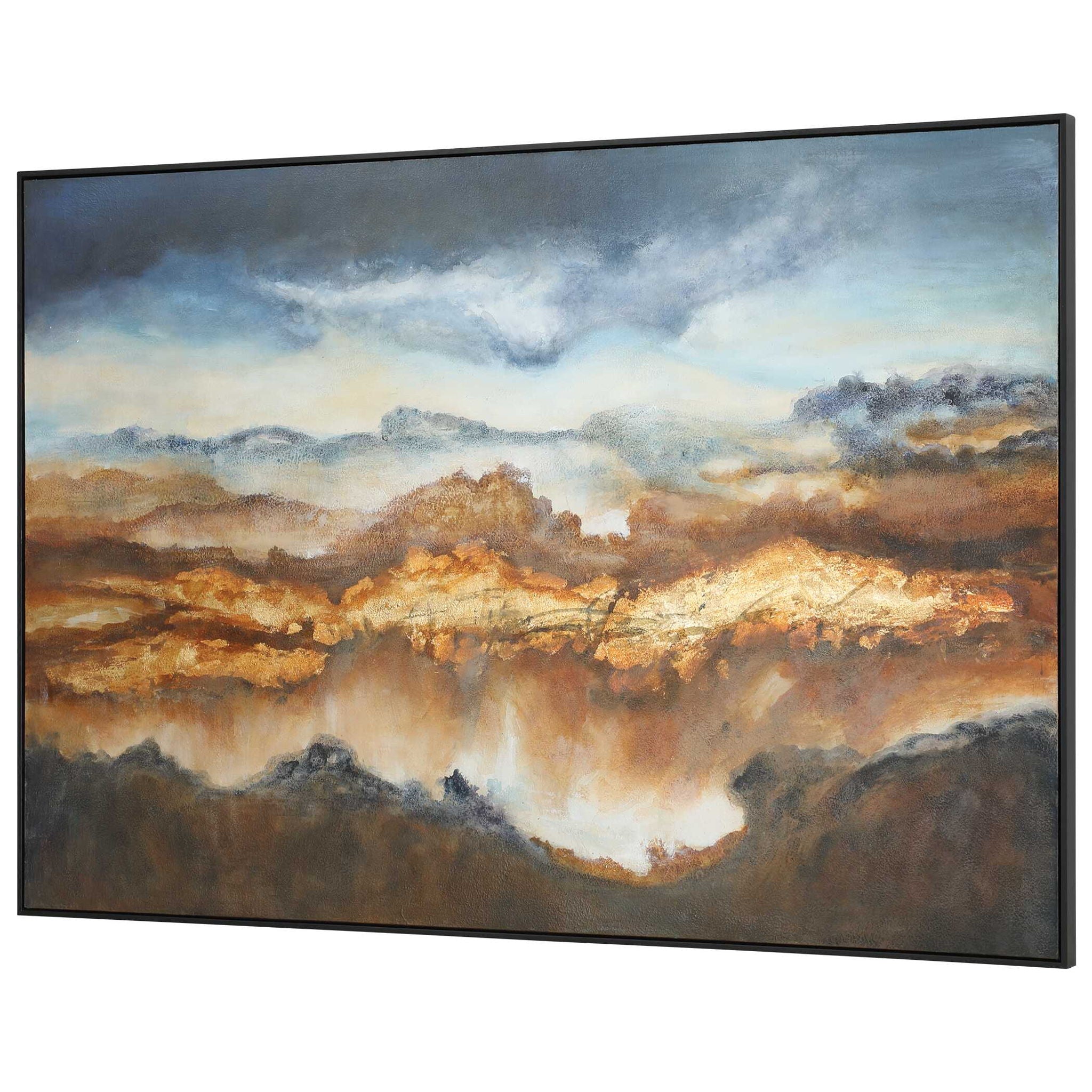 Valley Of Light - Landscape Art - Blue - Image 2