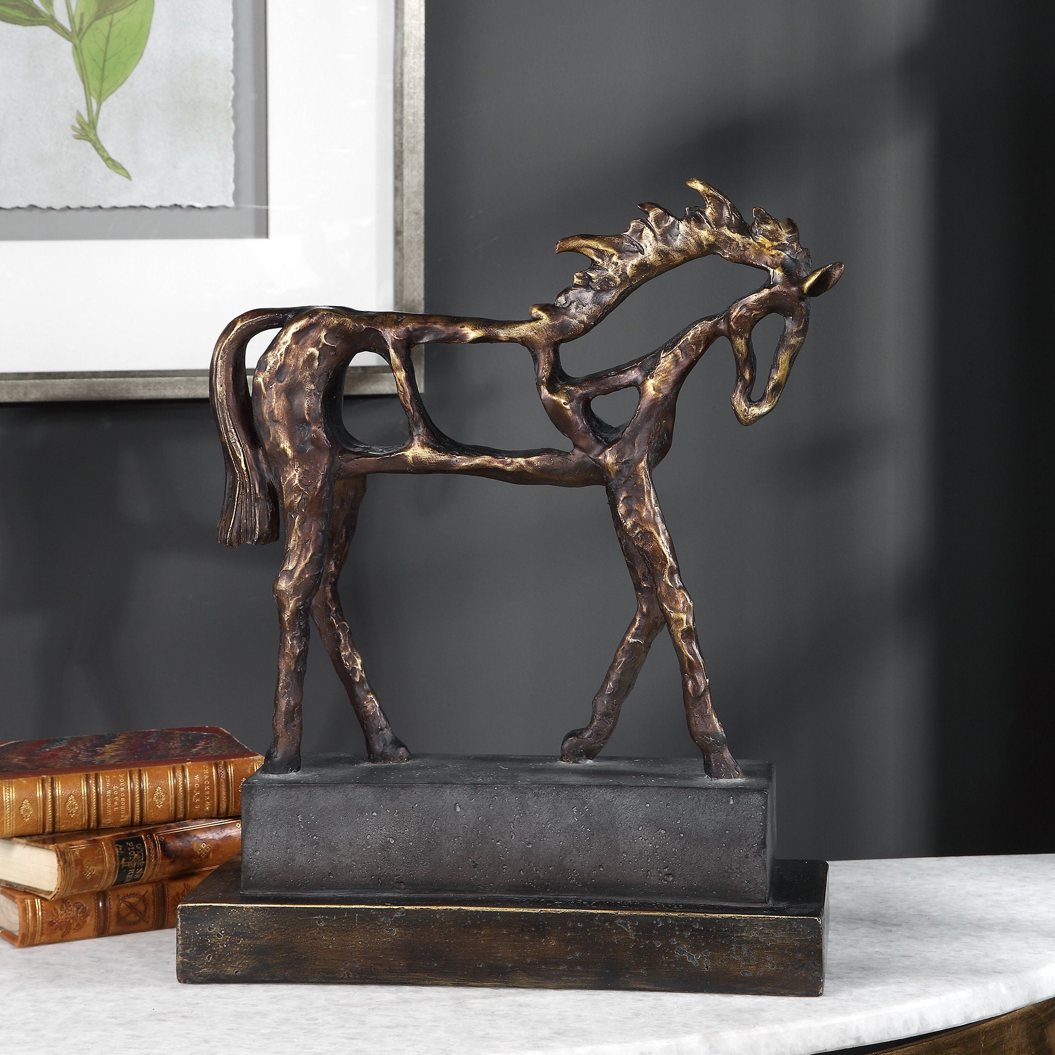 Titan Horse - Sculpture - Dark Brown - Image 2