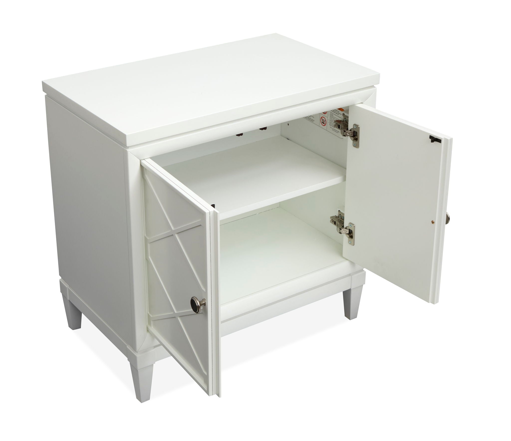 Springhouse - Door Nightstand - Whisper White - Image 2