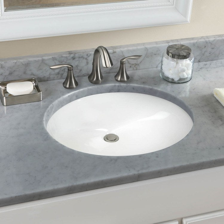 21-1/4″ Oval Undermount Bathroom Sink