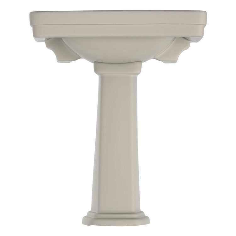 Pedestal Top Promenade Widespread 27-1/2 x 22-1/4 Inch Bone 8 Inch Spread - Image 2