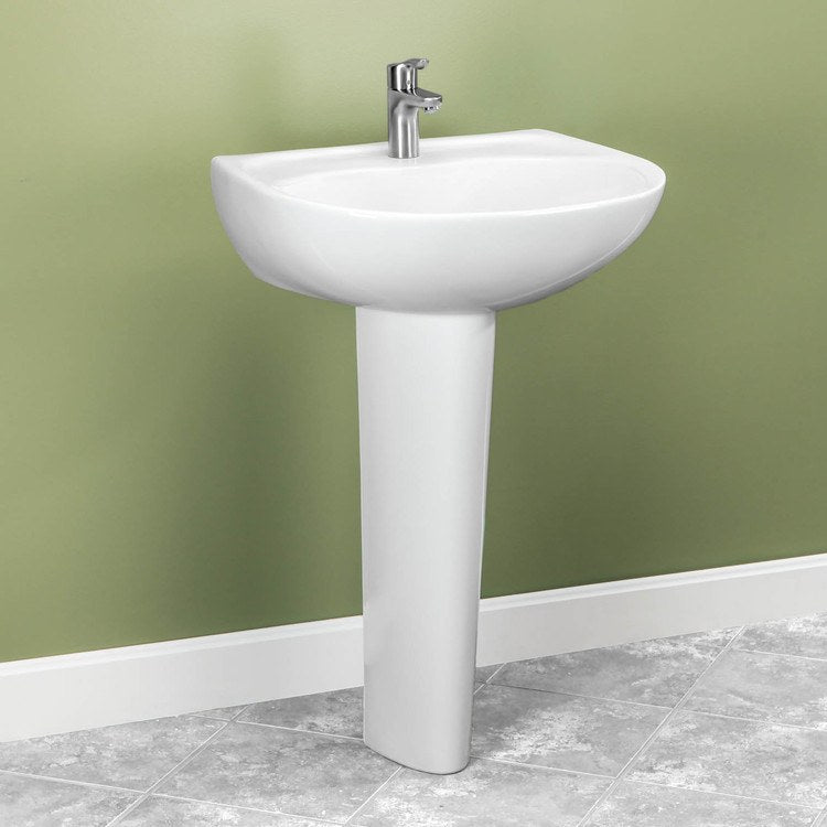 Supreme 22-7/8" Pedestal Sink with One Hole - Image 2
