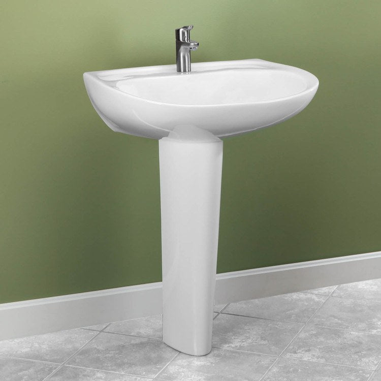 Prominence 26" Pedestal Bathroom Sink with One Hole - Image 2