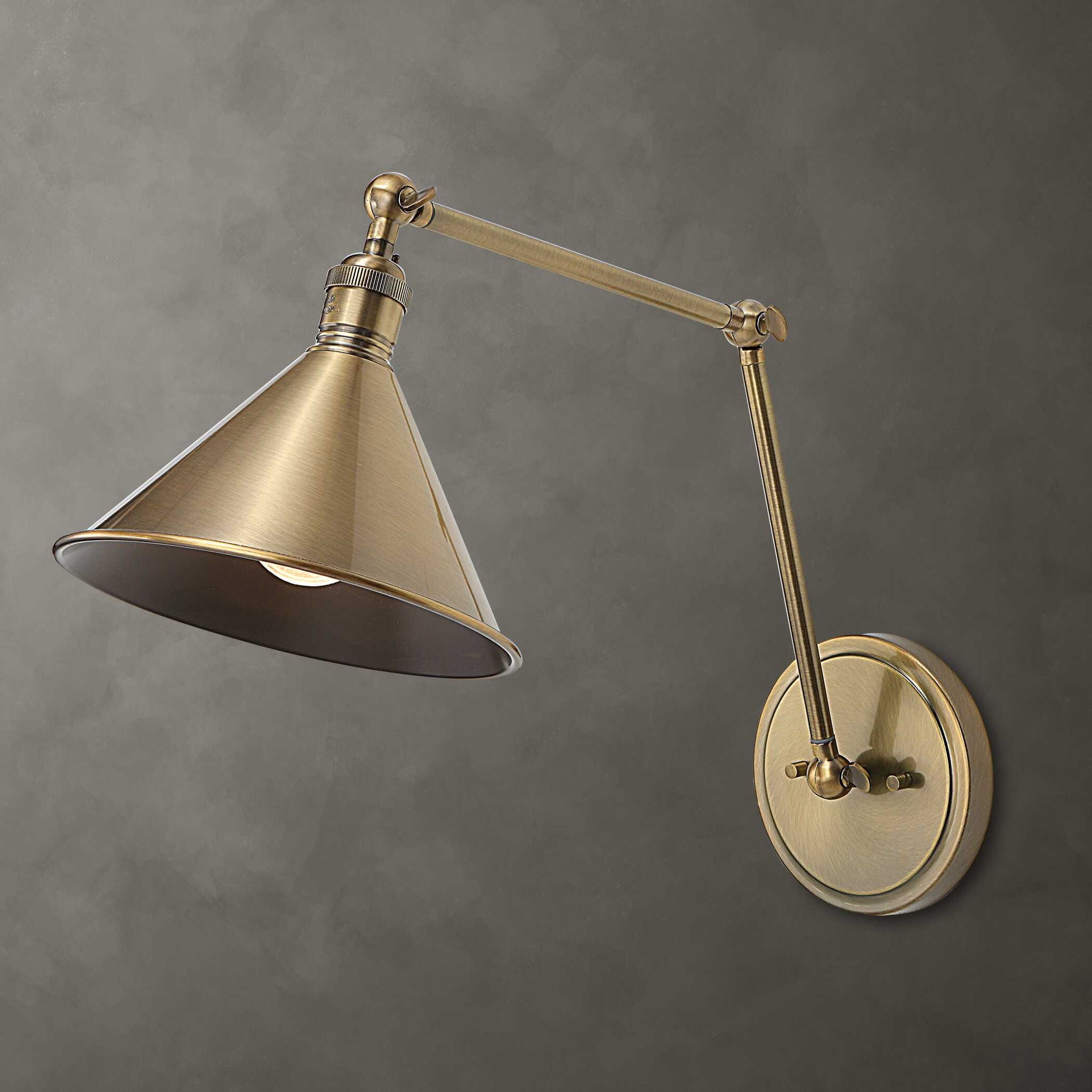 Exeter – 1 Light Adjustable Sconce – Gold