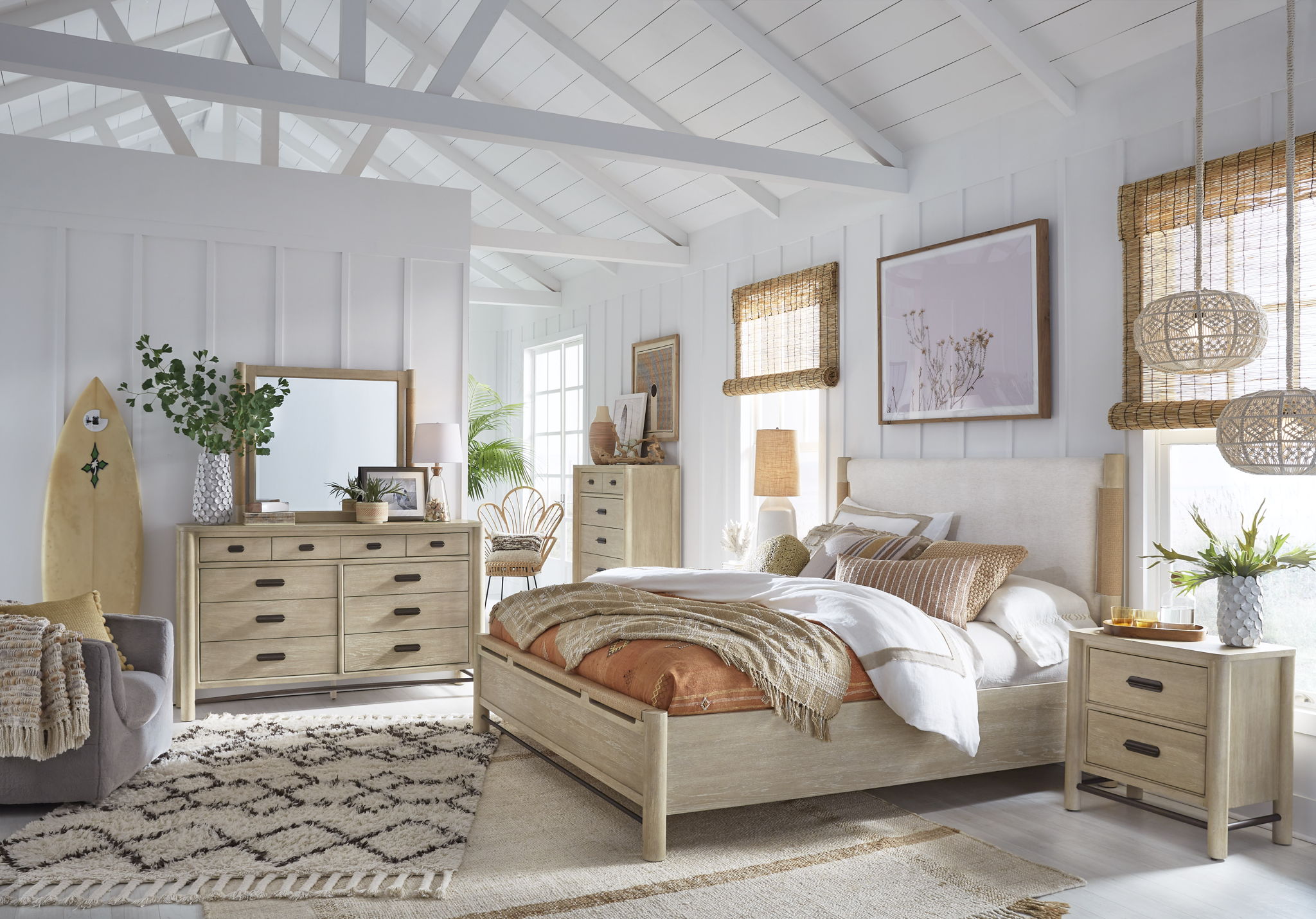 Sunset Cove - Panel Upholstered Bed - Image 2