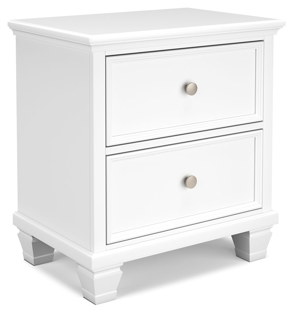 Fortman - Two Drawer Night Stand - White - Image 1