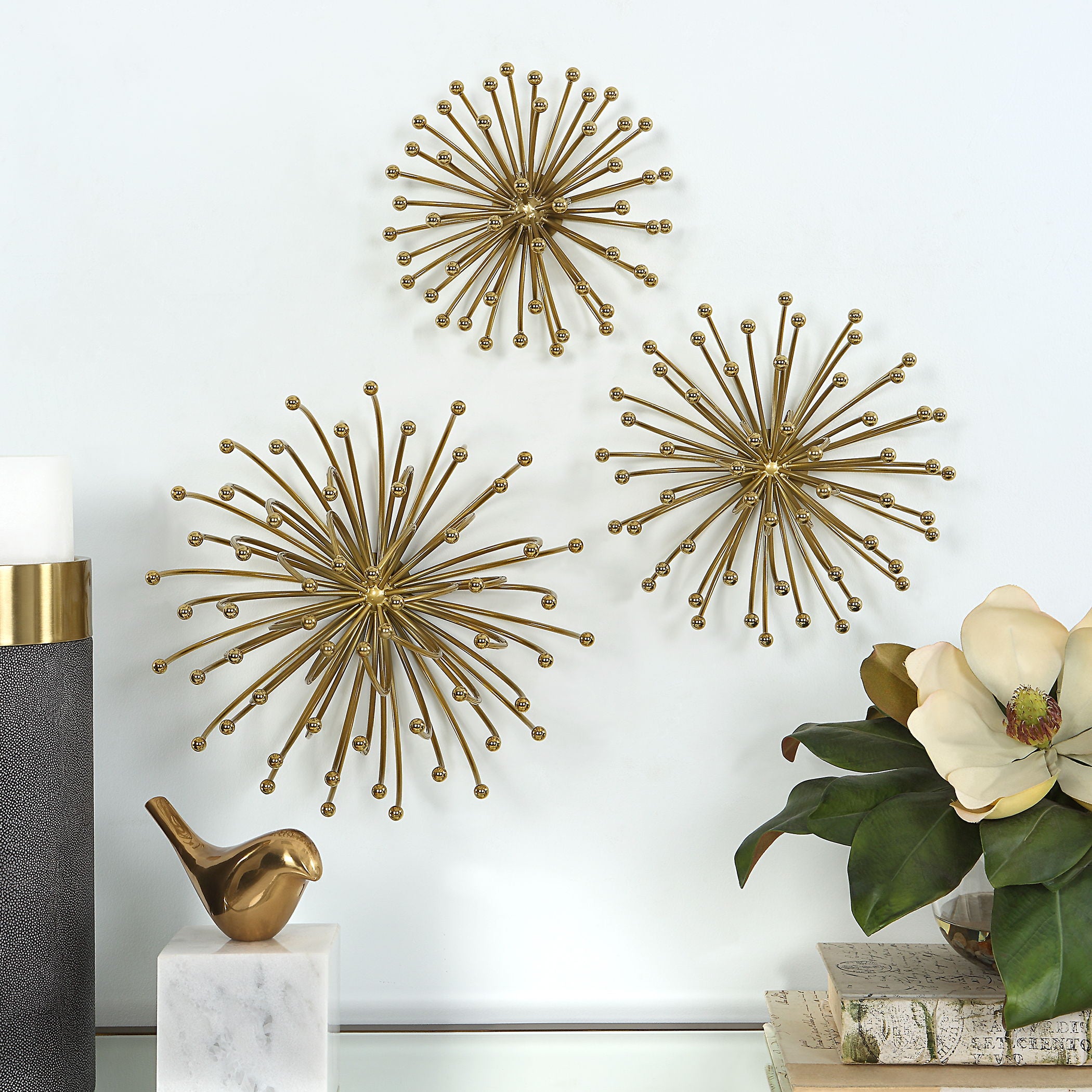 Aga - Gold Metal Wall Decor (Set of 3) - Image 3