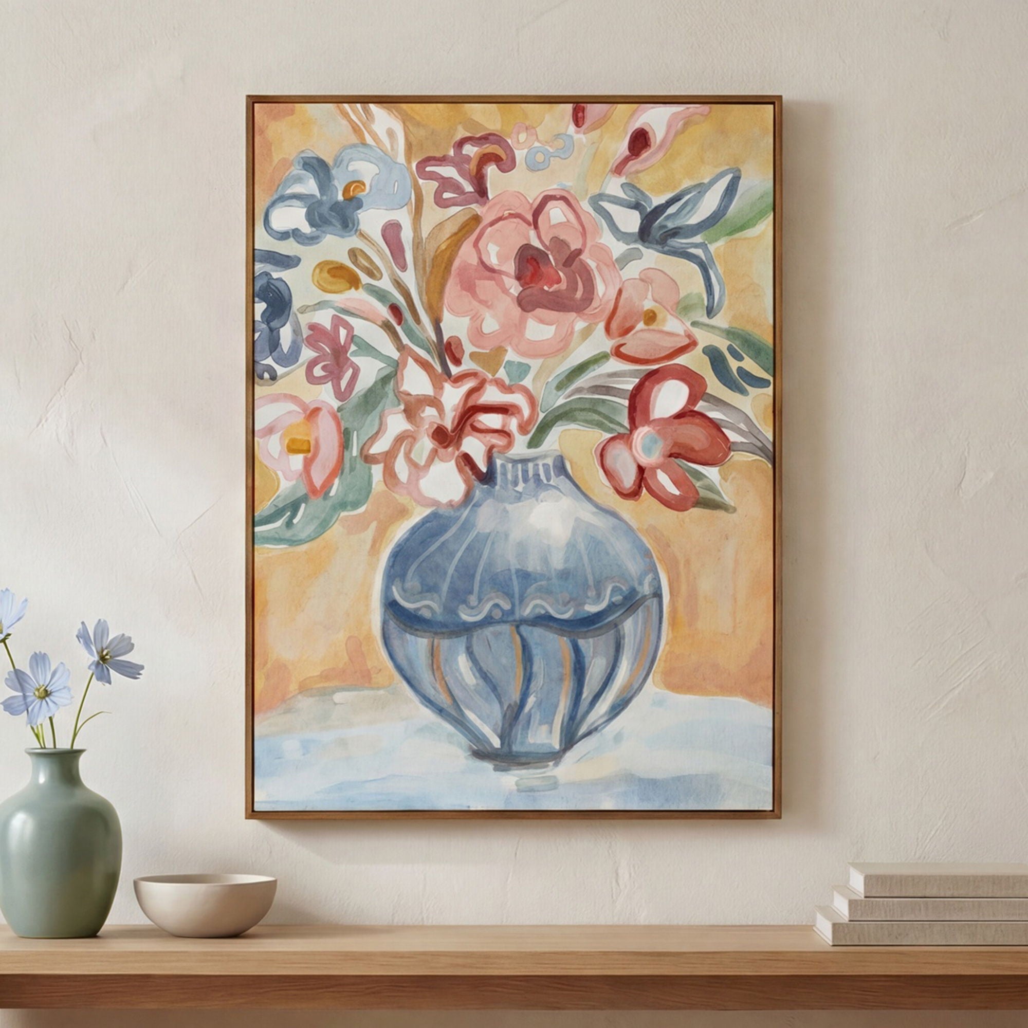 Gardener - Framed Painting - Natural - Image 1
