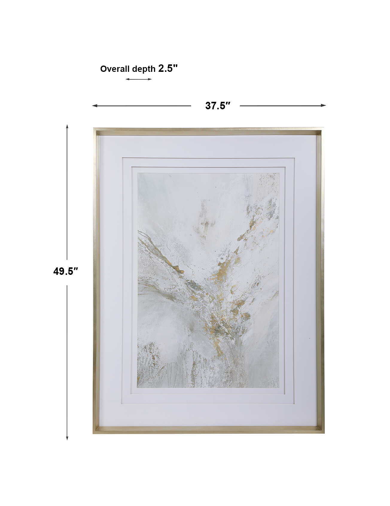 Ethos - Framed Abstract Print - Gold - Image 2