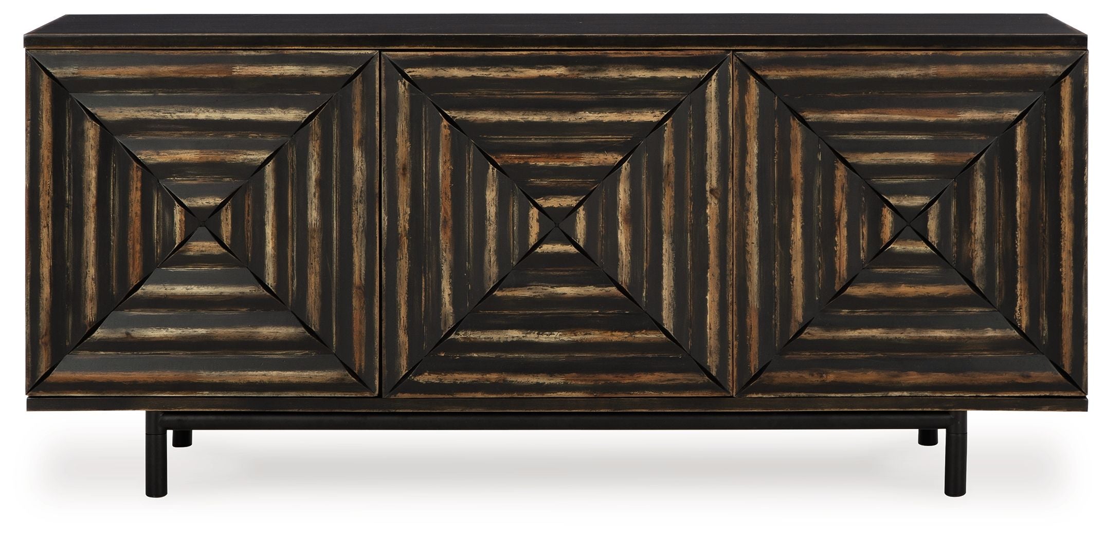 Fair Ridge - Accent Cabinet - Distressed Black - Image 3