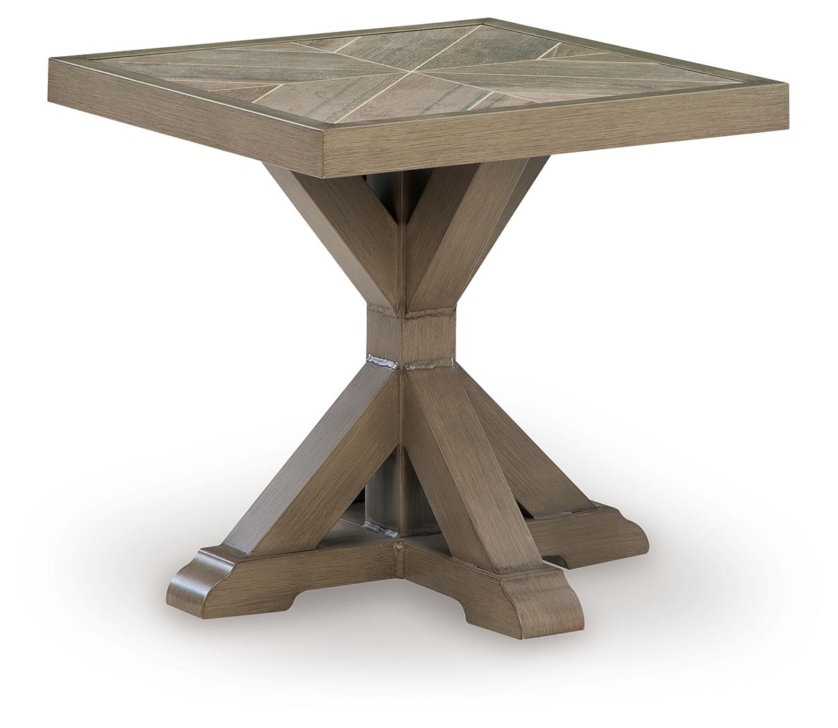 Laguna Heights - Square End Table - Beige - Image 1