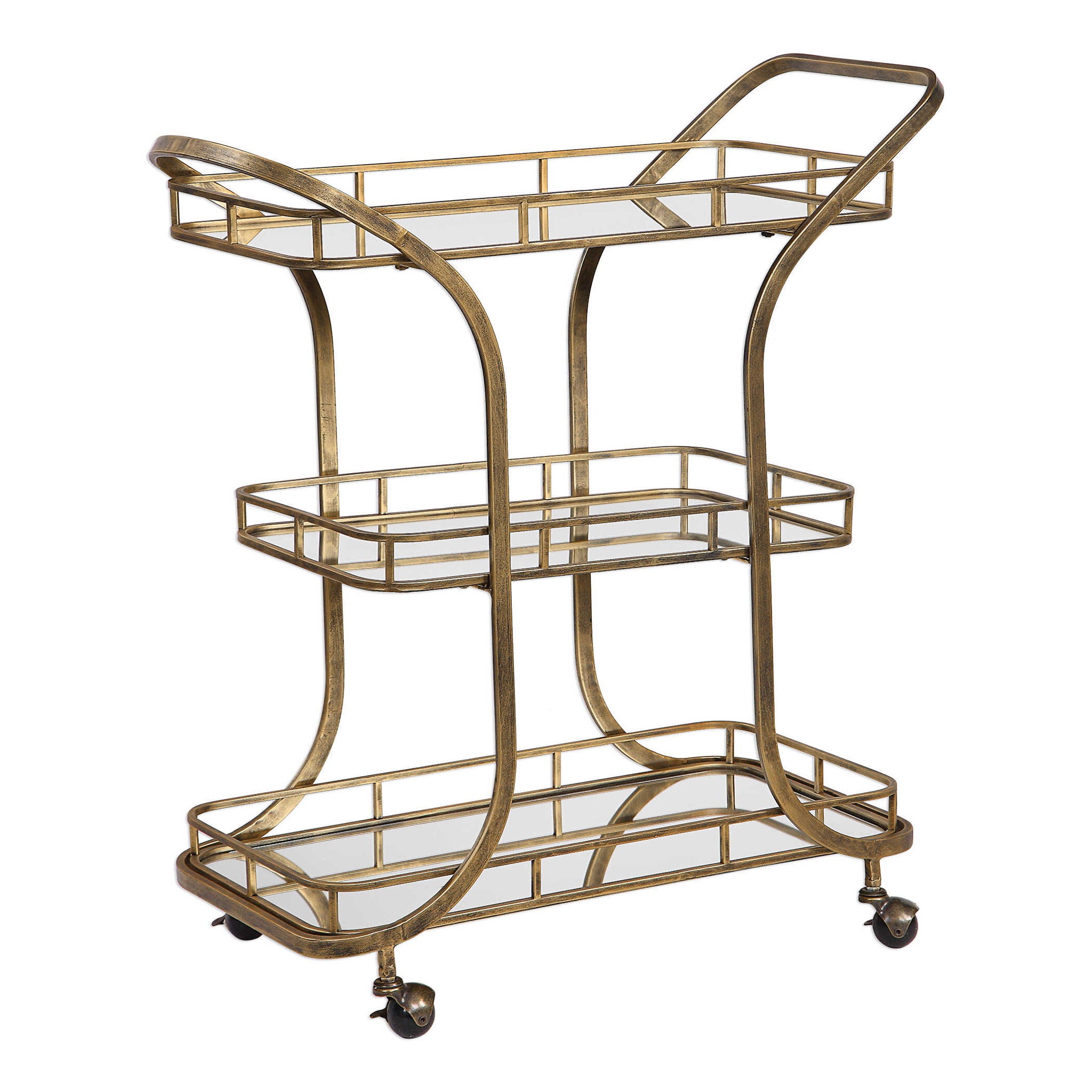 Stassi - Serving Cart - Gold - Image 2