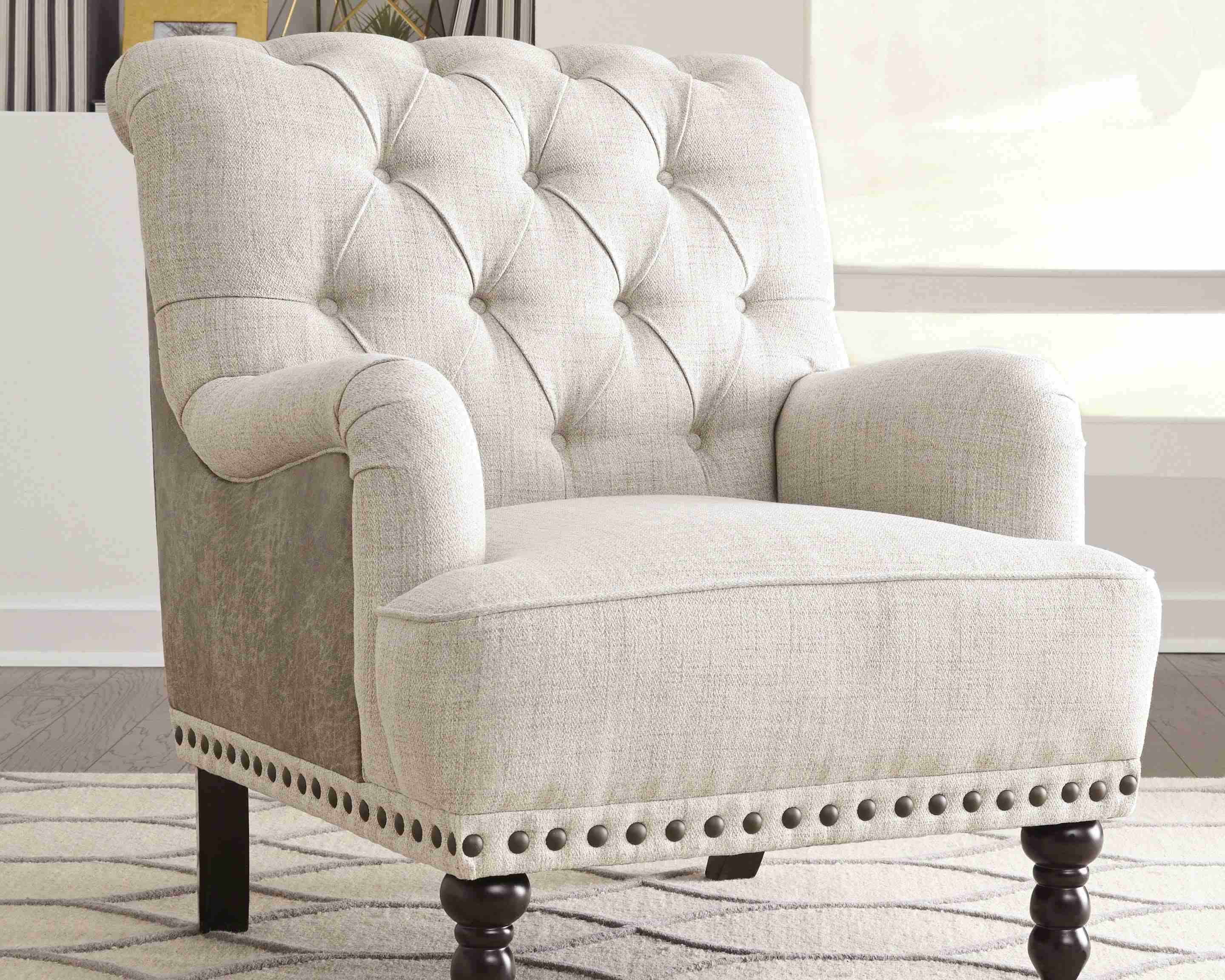 Tartonelle - Accent Chair - Ivory / Taupe - Image 2