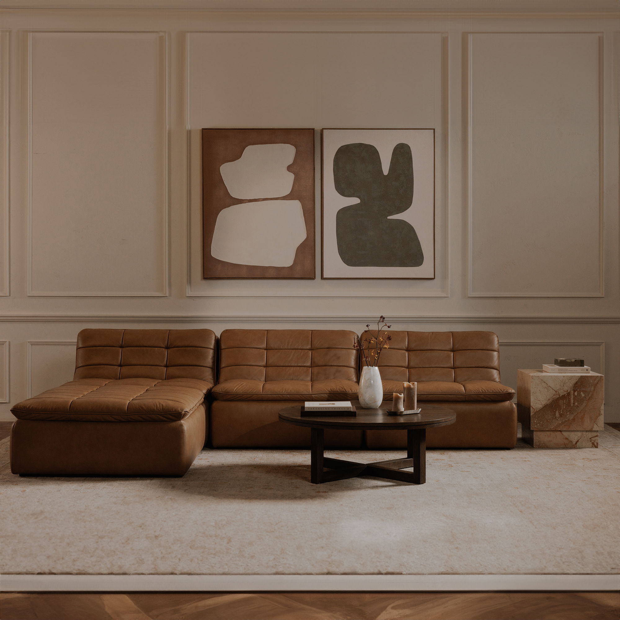 Lino - Lounge Modular Sectional - Tan - Image 2