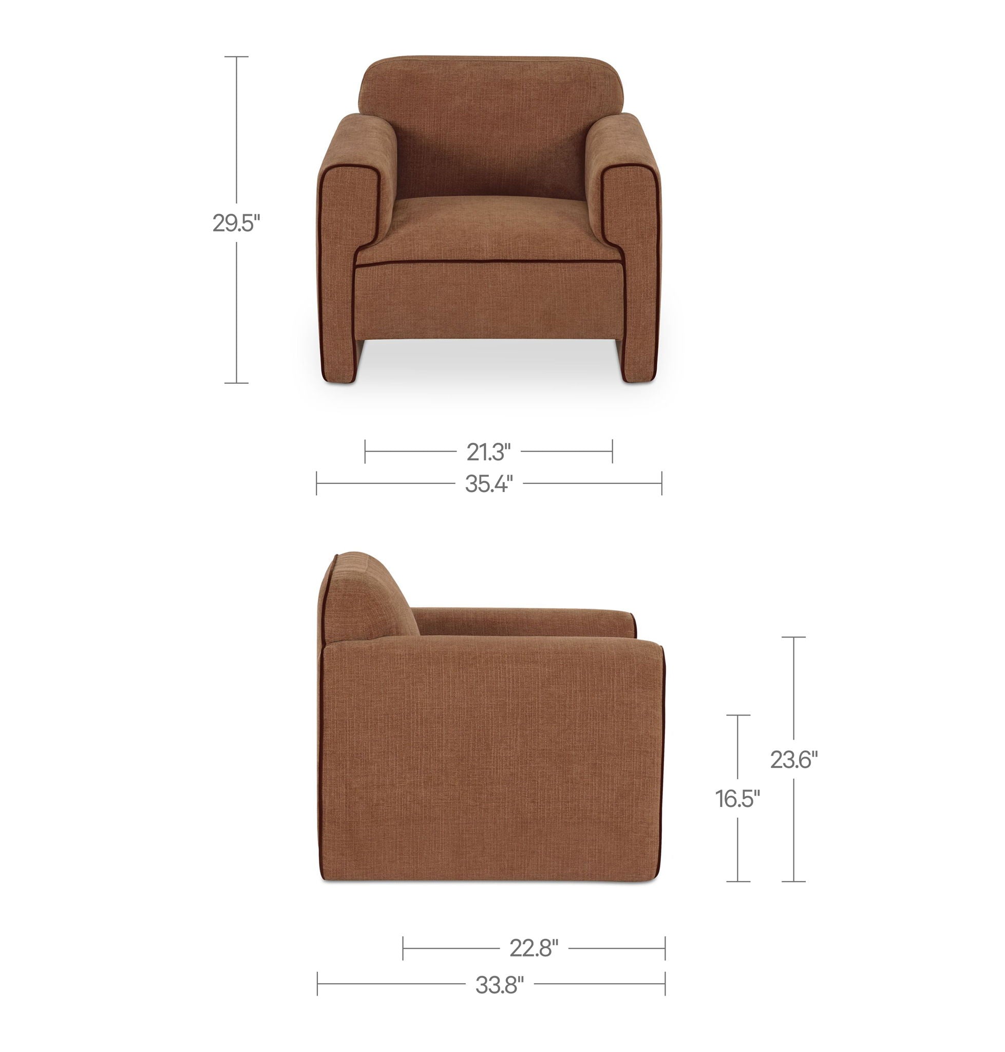 Leo - Chair - Light Brown - Image 3