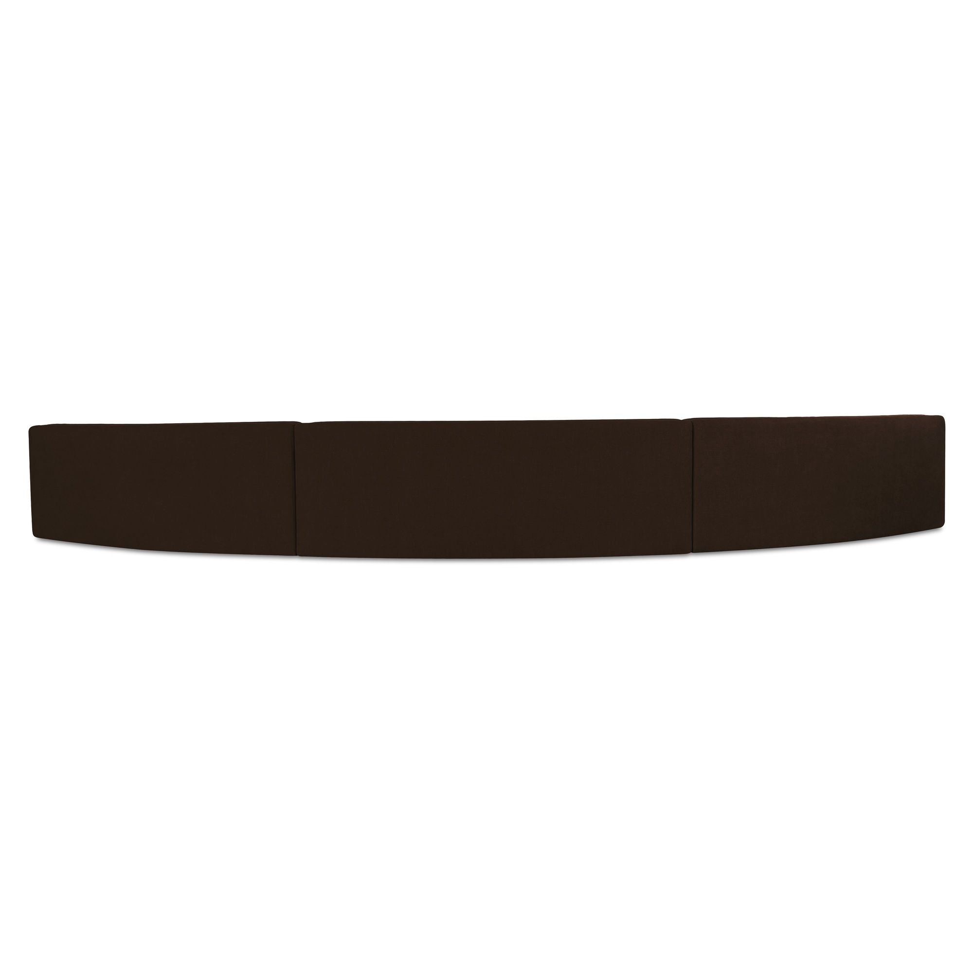 Naomi - 3 Piece Concave Modular Sectional - Dark Brown - Image 2