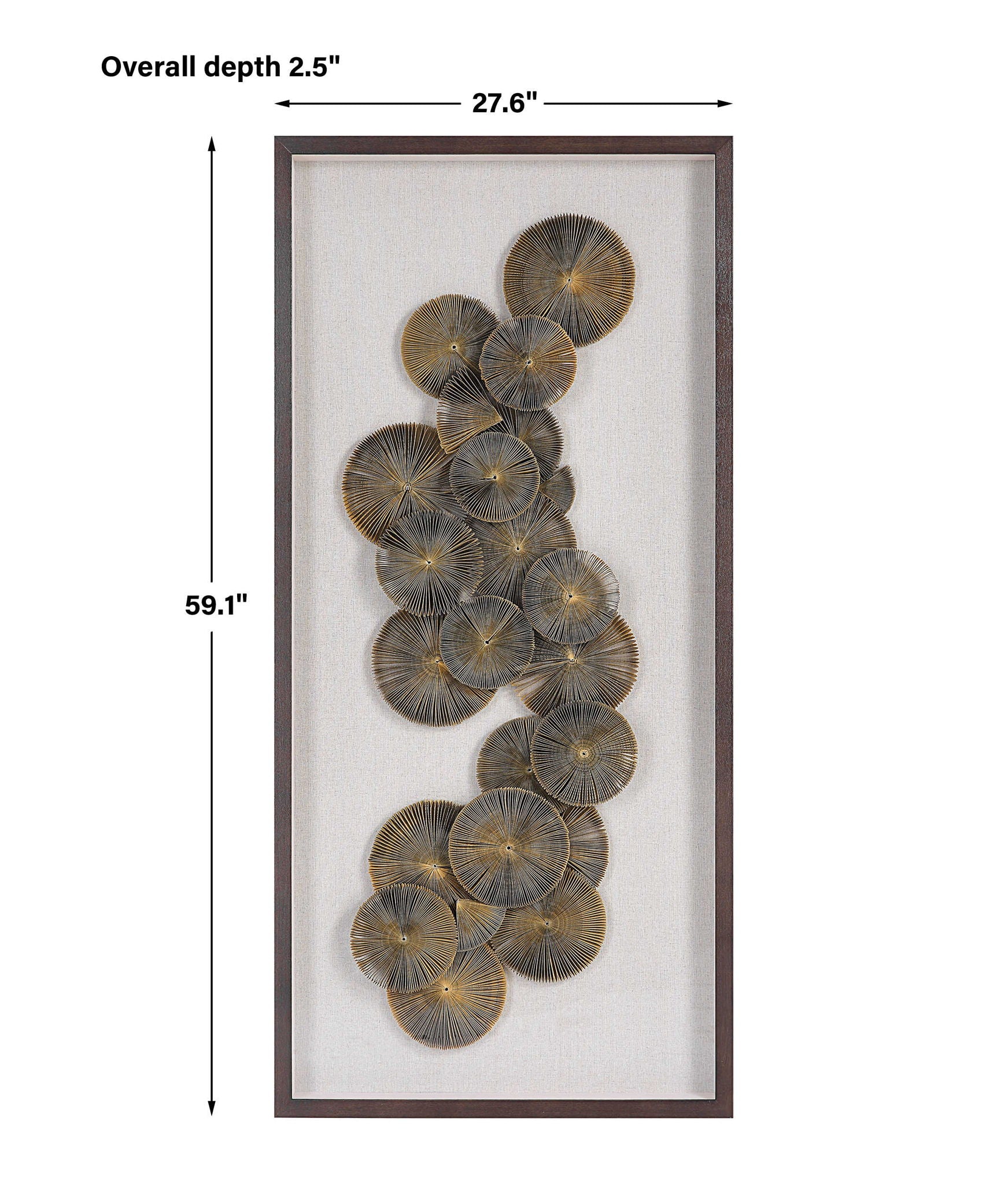 The Times - Shadow Box Wall Art - Light Brown - Image 2