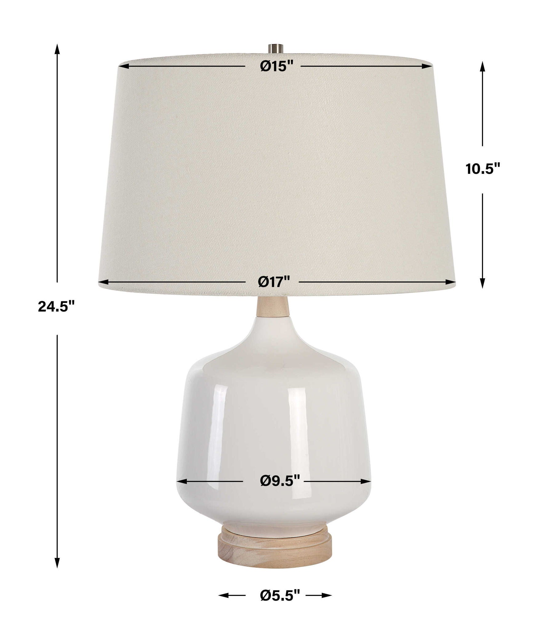 Opal - Table Lamp - Gloss White - Image 3