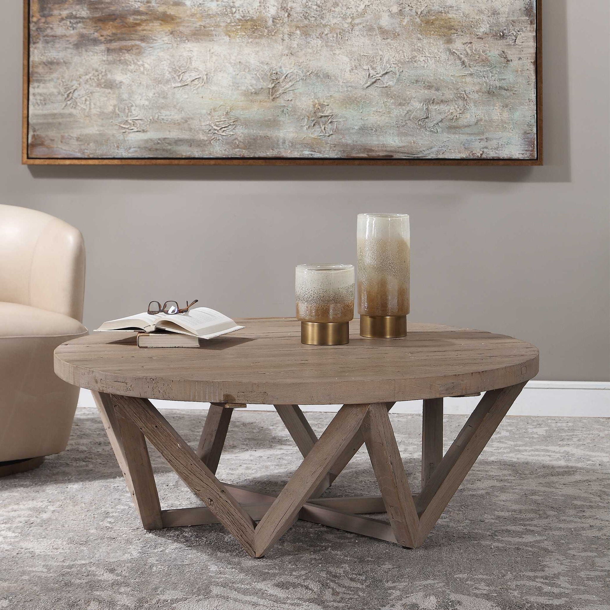 Kendry - Reclaimed Wood Coffee Table - Light Brown - Image 3