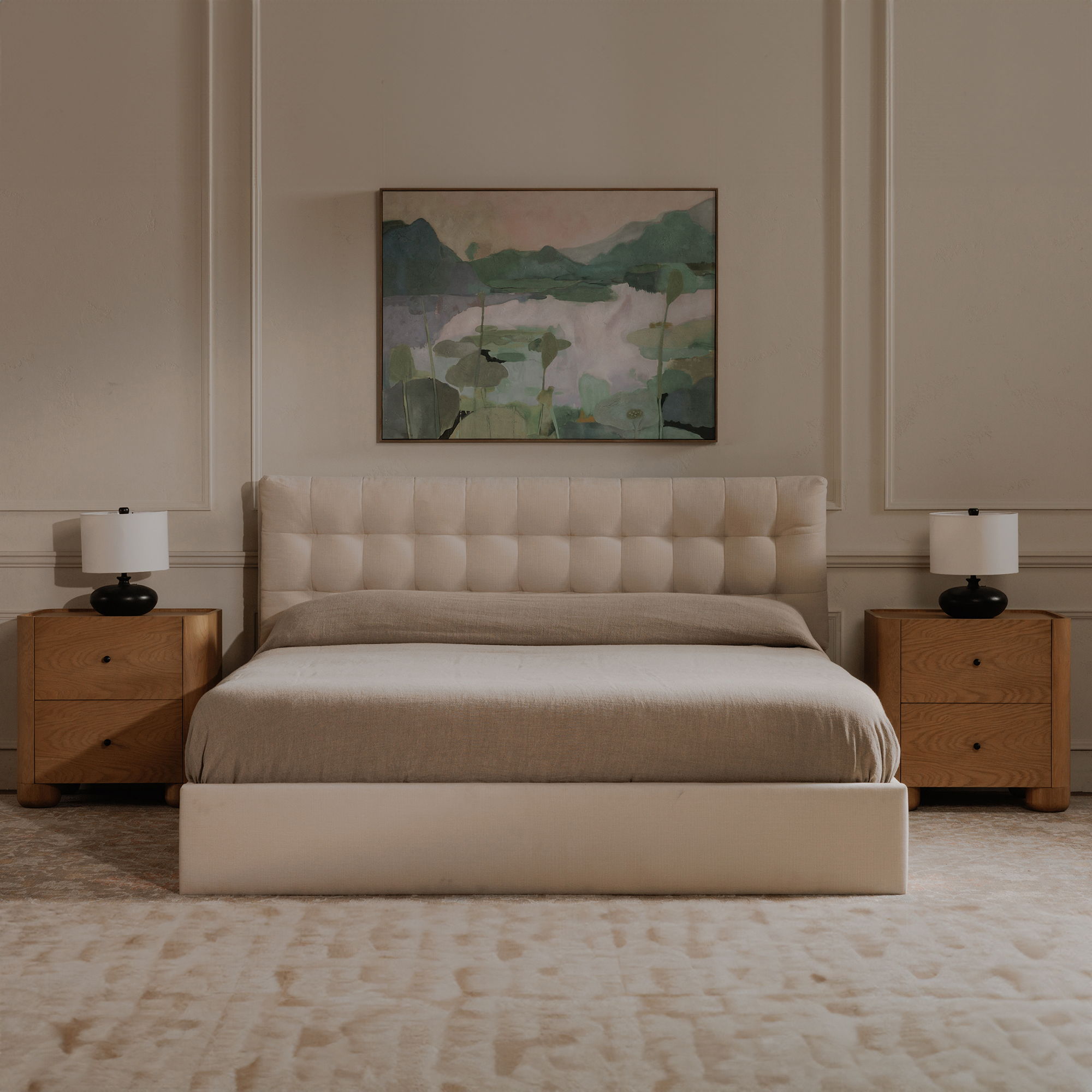 Sebastion - King Storage Bed - Cream - Image 3
