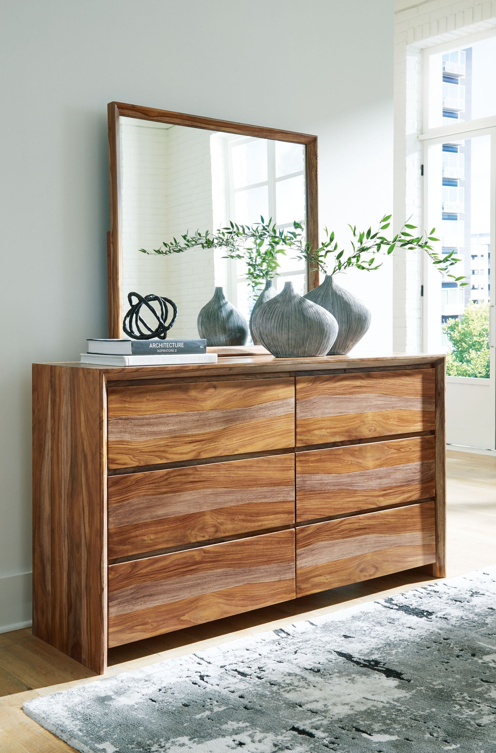 Dressonni - Dresser And Mirror - Brown - Image 2