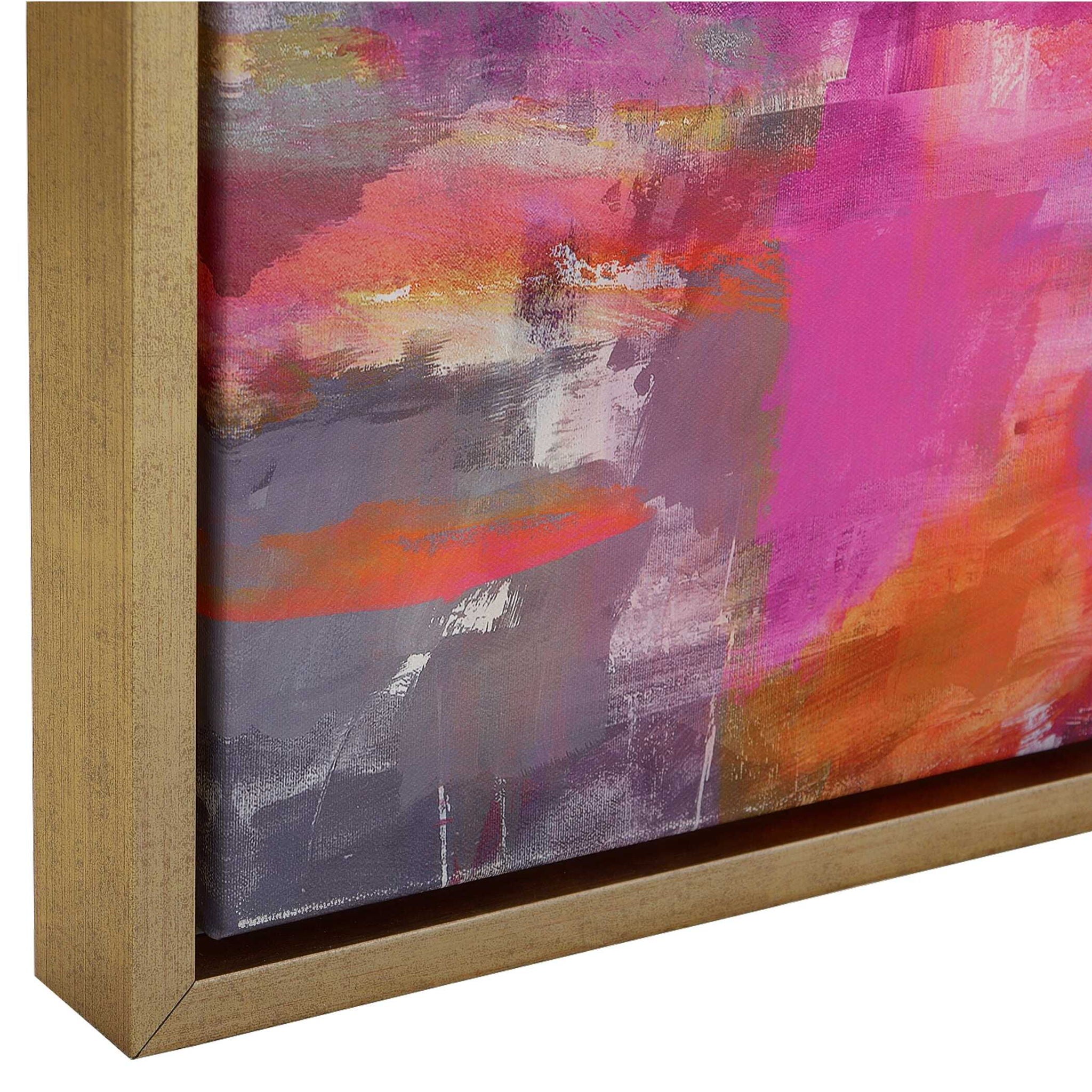 Color Theory - Framed Abstract Art (Set of 2) - Pink - Image 3