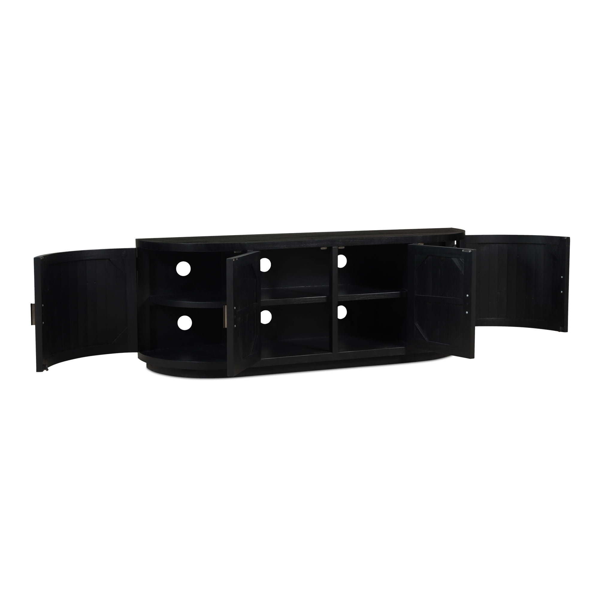 Nicola - Media Cabinet - Black - Image 2