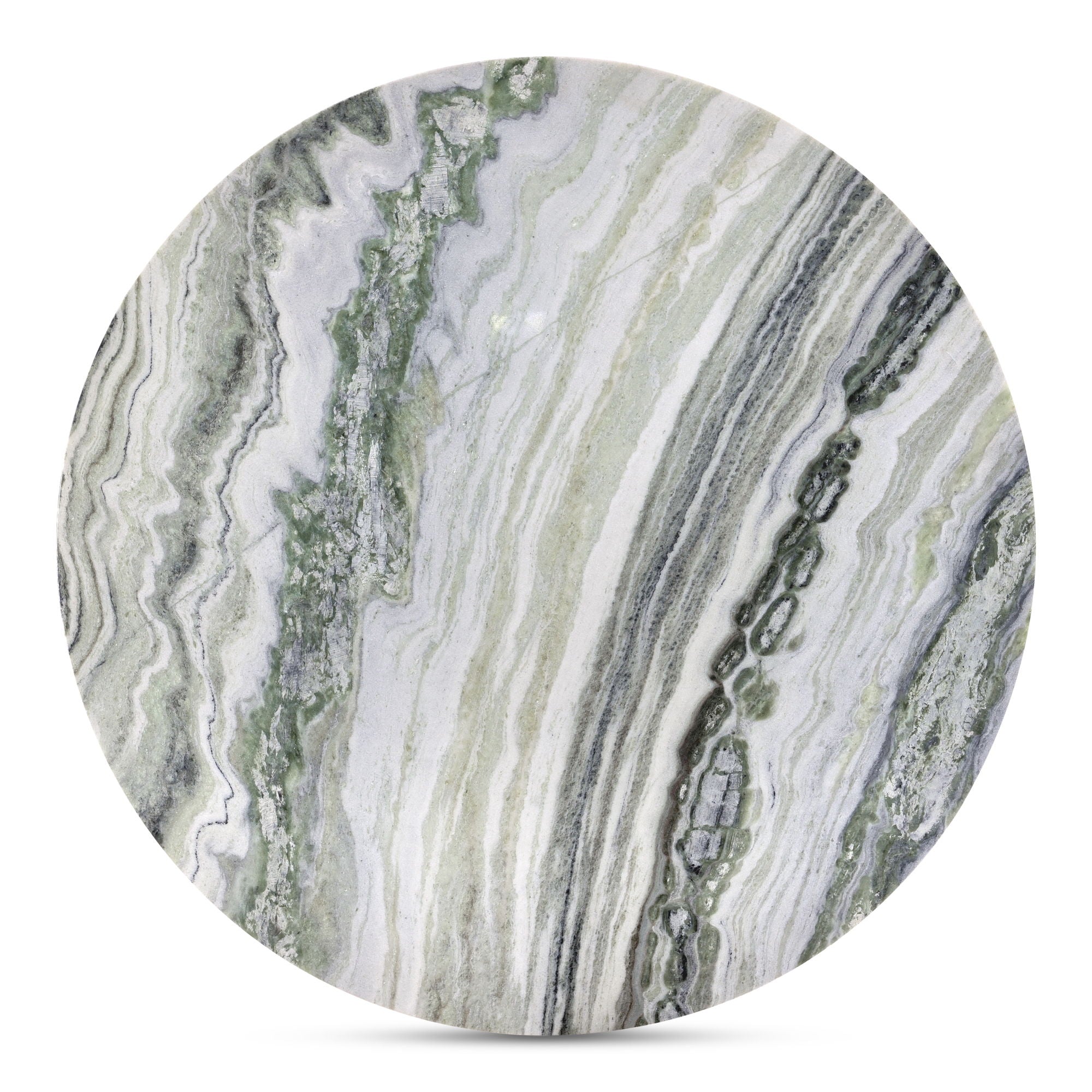 Celia - Round Dining Table - Green / Gray - Image 2
