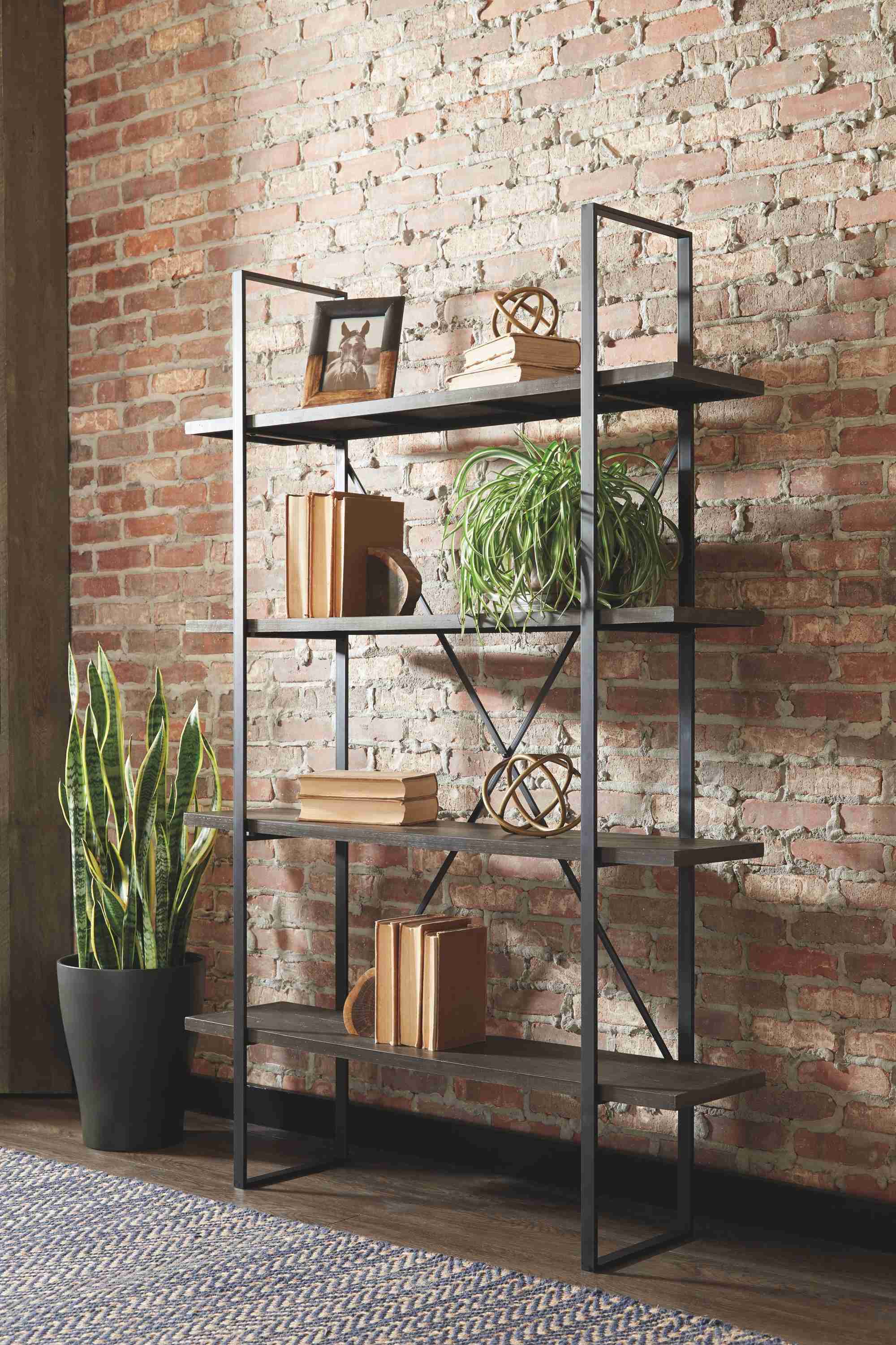 Gilesgrove - Bookcase - Black / Gray - Image 3