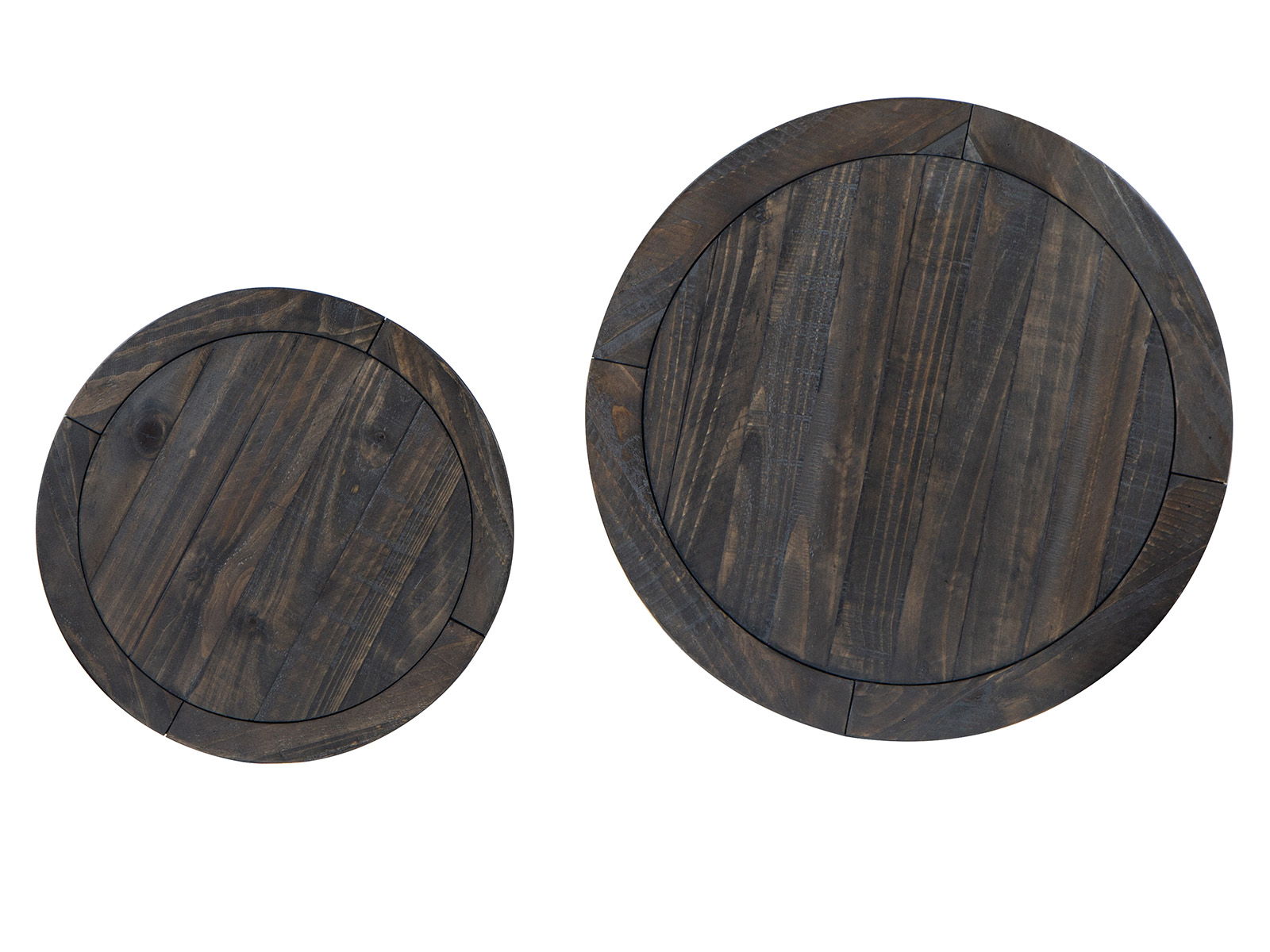 Boswell - Round Nesting End Table - Peppercorn - Image 2