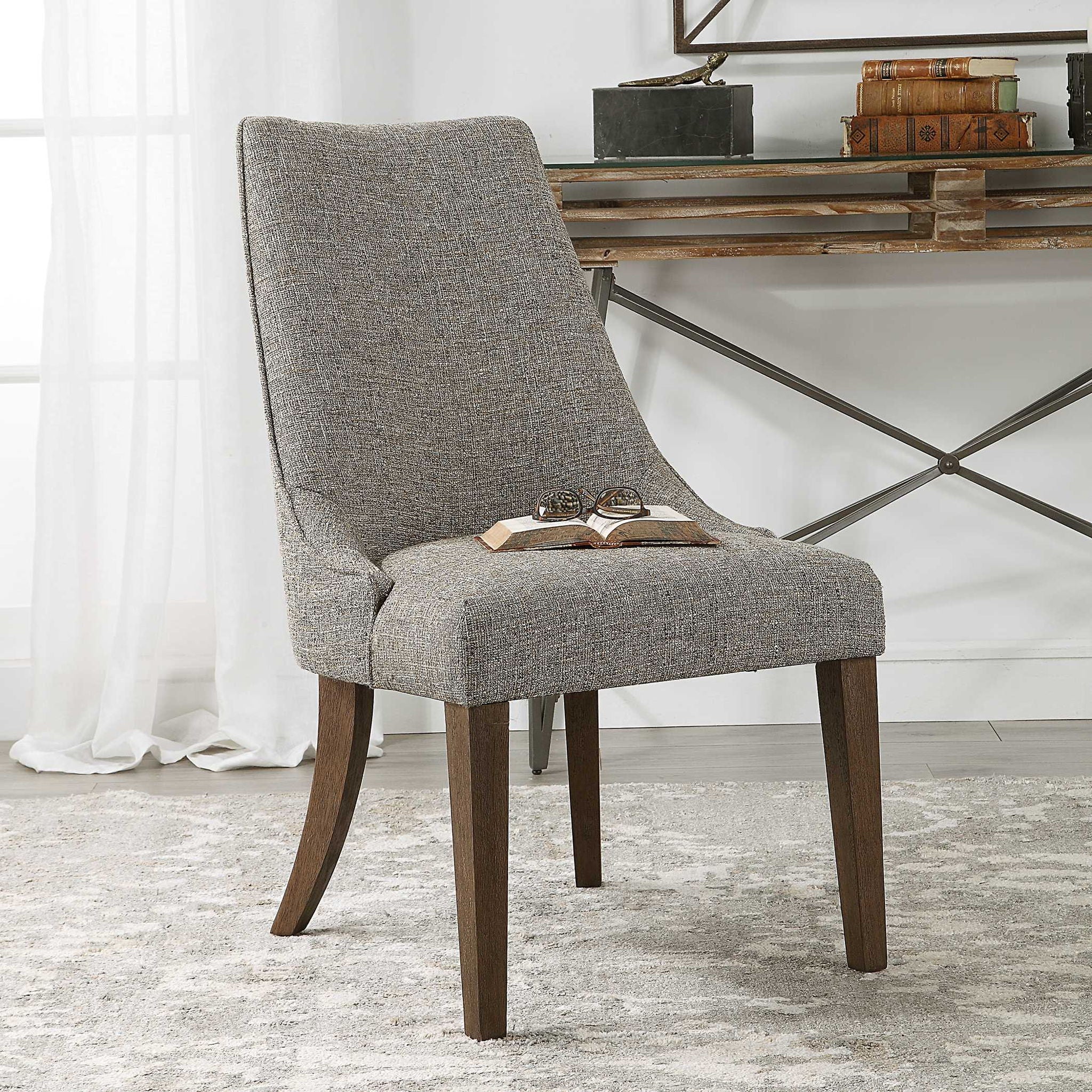 Daxton - Armless Chair - Earth Tone - Image 3