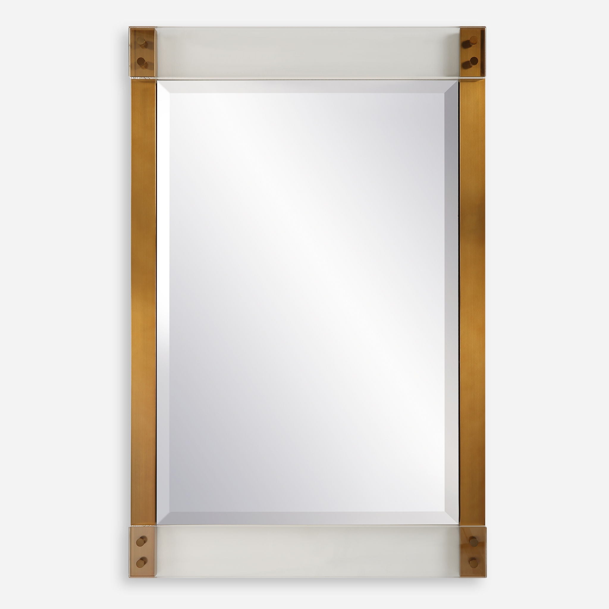 Nera - Plated Brass Mirror - Image 1