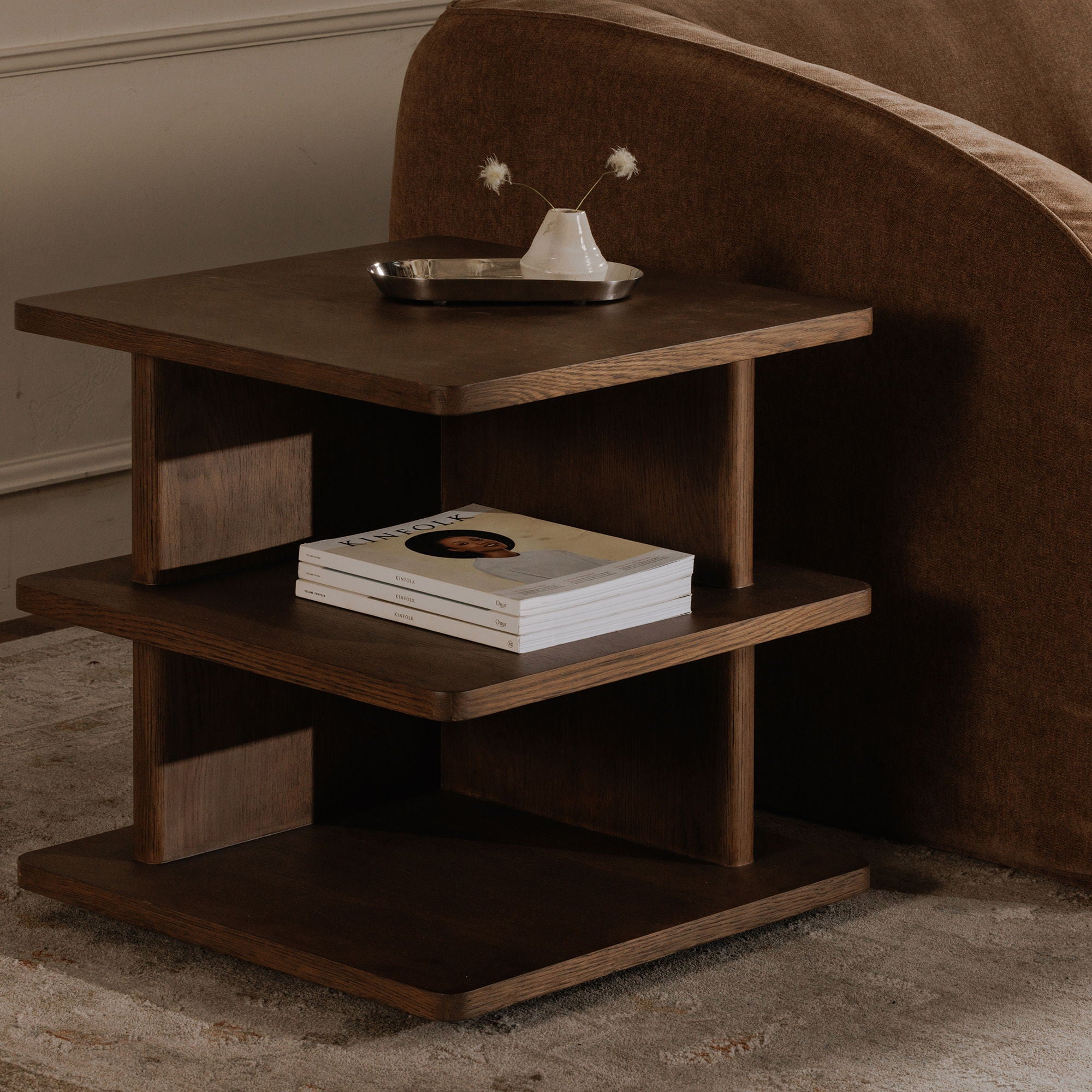 Casey - Side Table - Dark Brown - Image 2