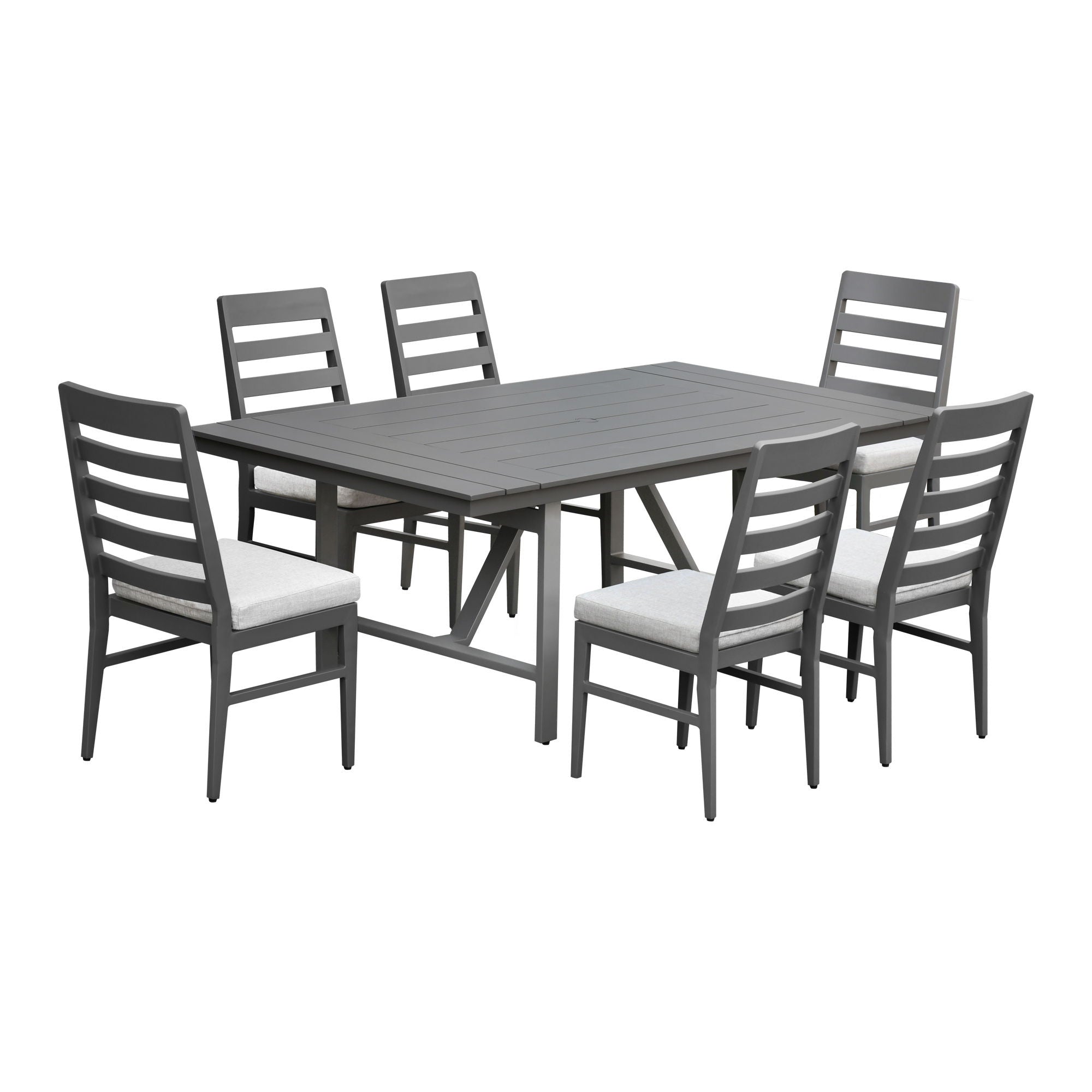 Navarro - Outdoor Dining Table - Mocha - Image 3