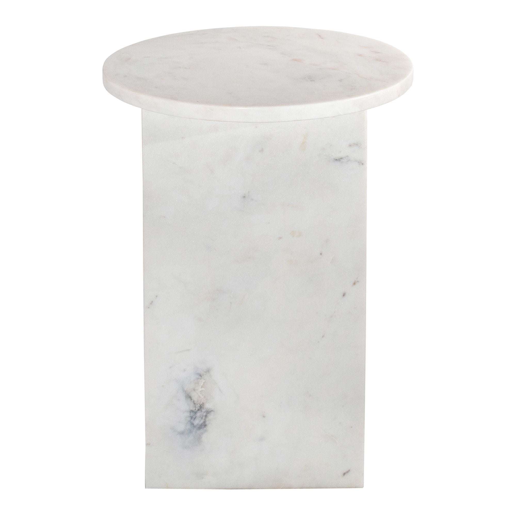 Grace - Marble Accent Table - White - Image 3