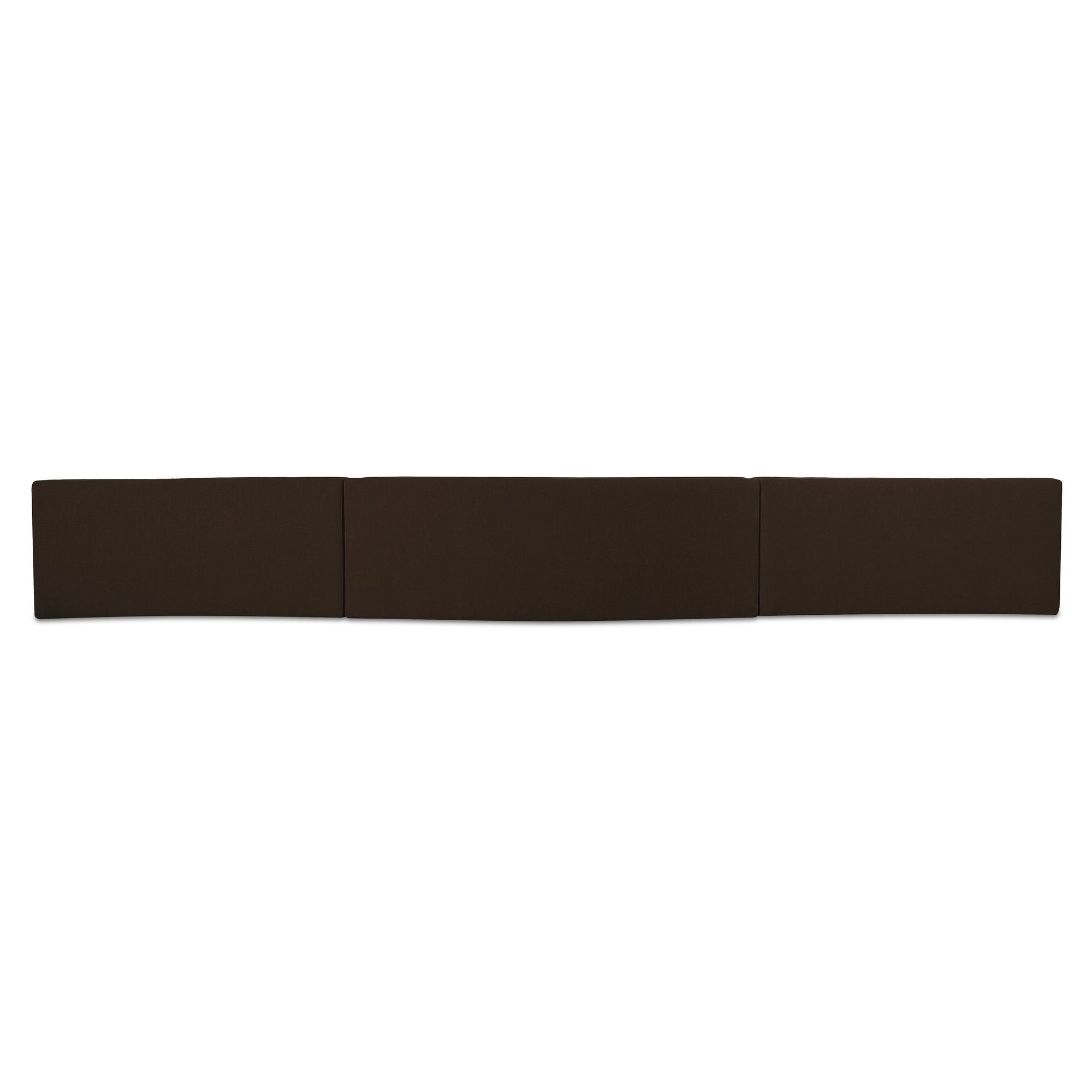 Naomi - 3 Piece Wave Modular Sectional - Dark Brown - Image 2