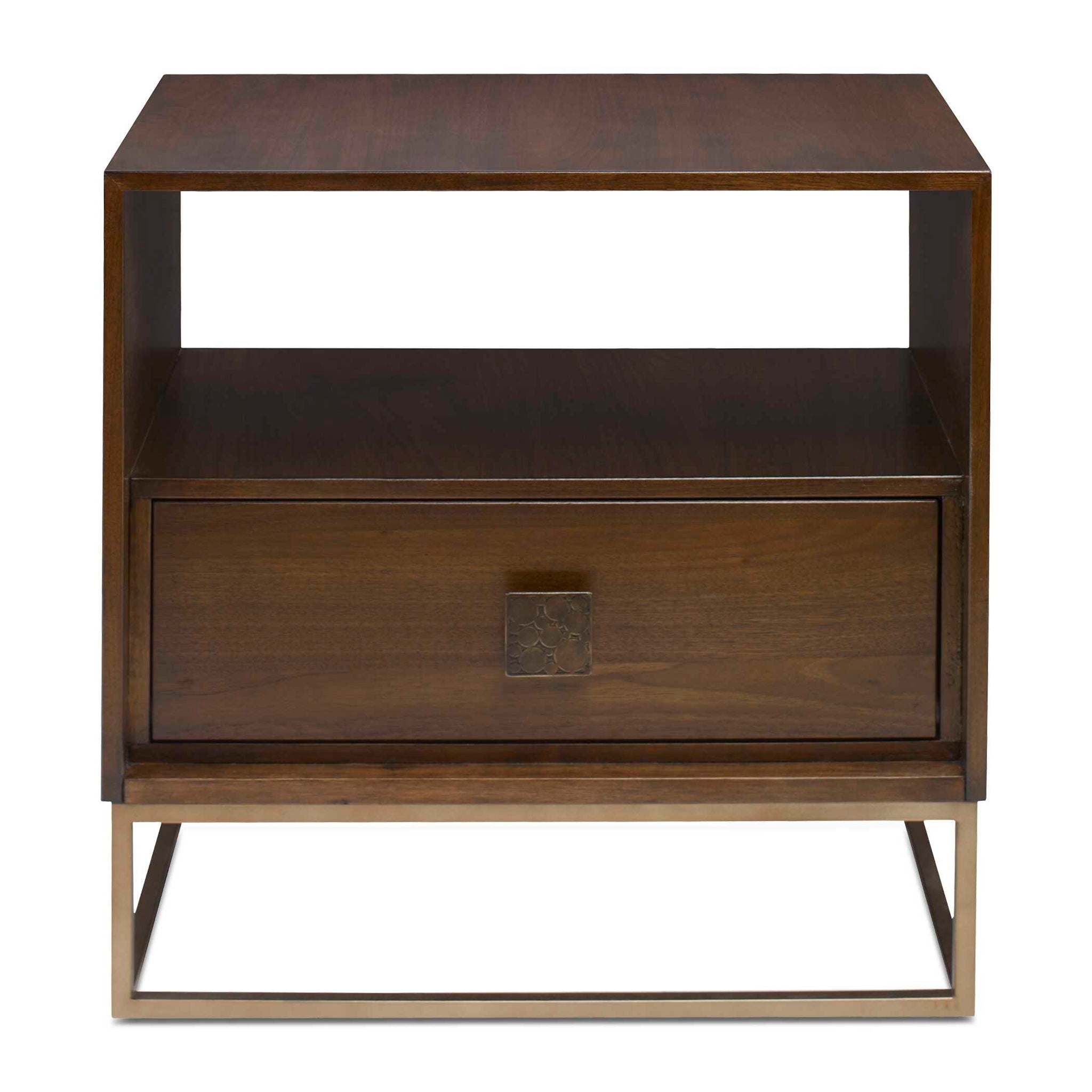 Bexley – Walnut Side Table – Dark Brown
