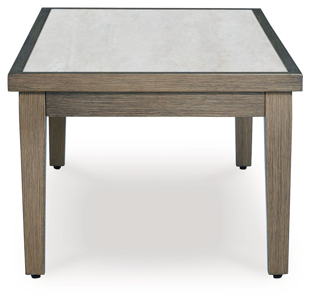 Rainier Ranch - Rectangular Cocktail Table - Brown / Beige - Image 2