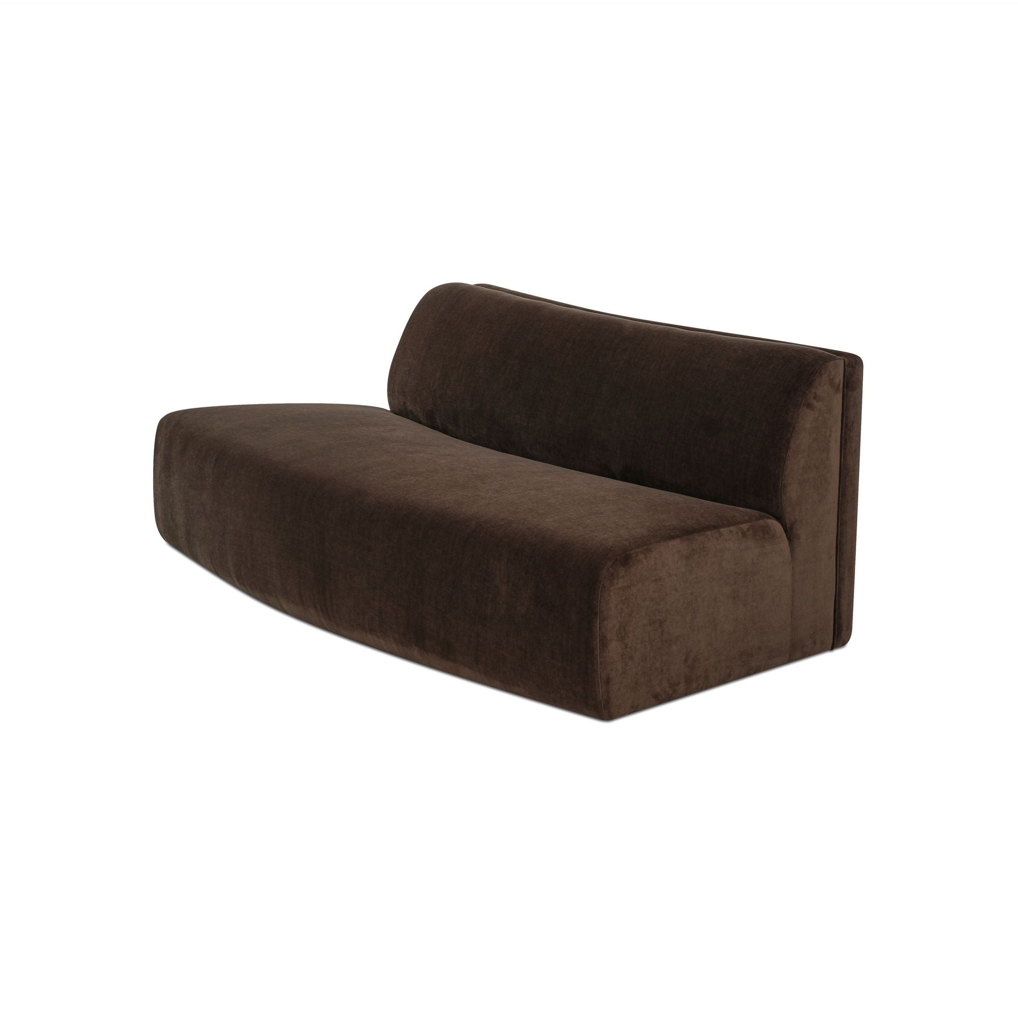 Naomi - Convex Sofa - Dark Brown - Image 3