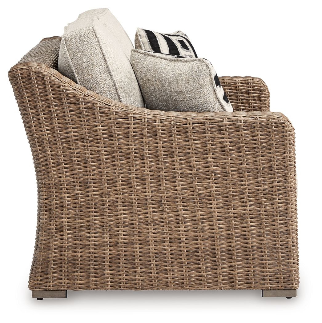 Beachcroft - Loveseat With Cushion - Beige - Image 2