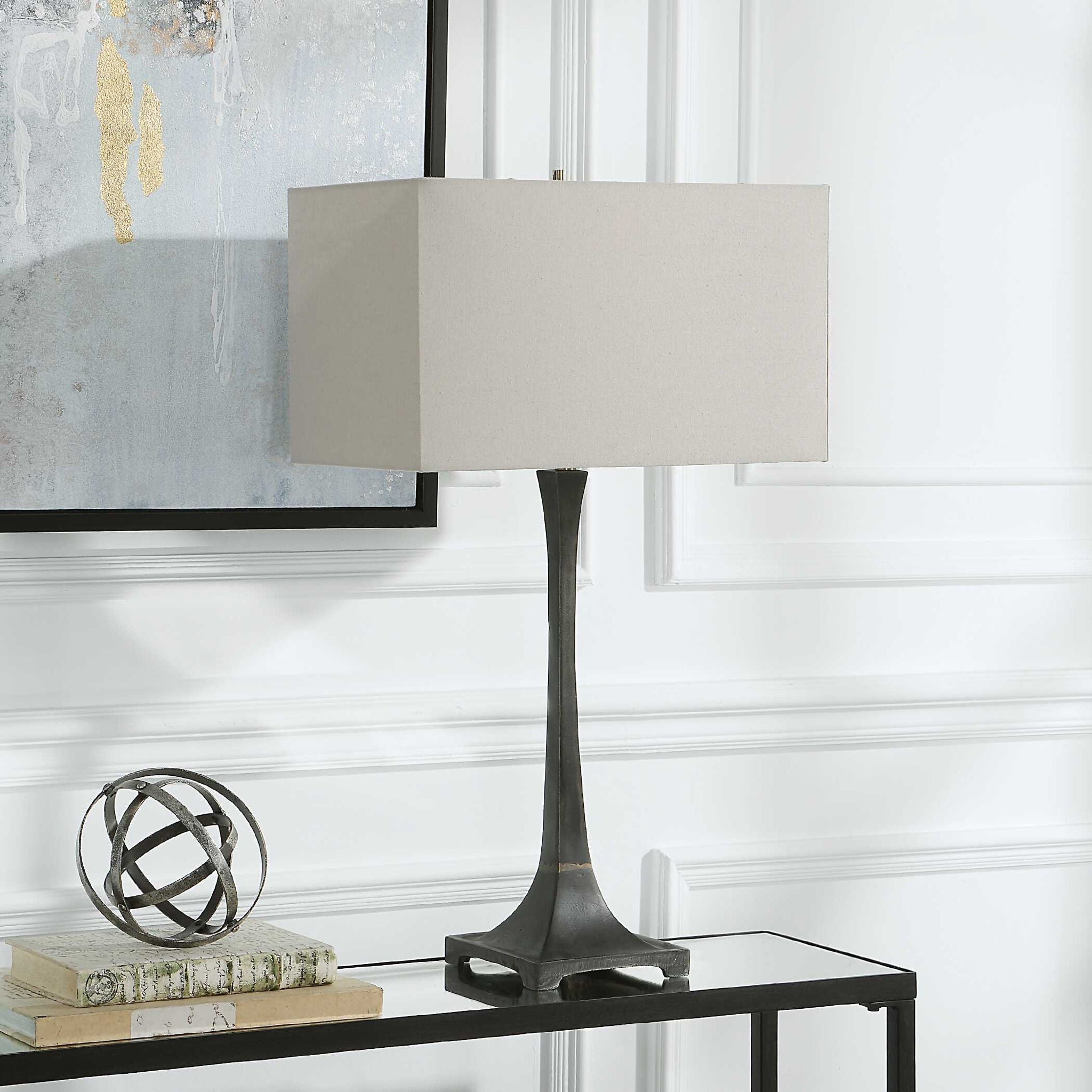Reydan - Table Lamp - Dark Brown - Image 2