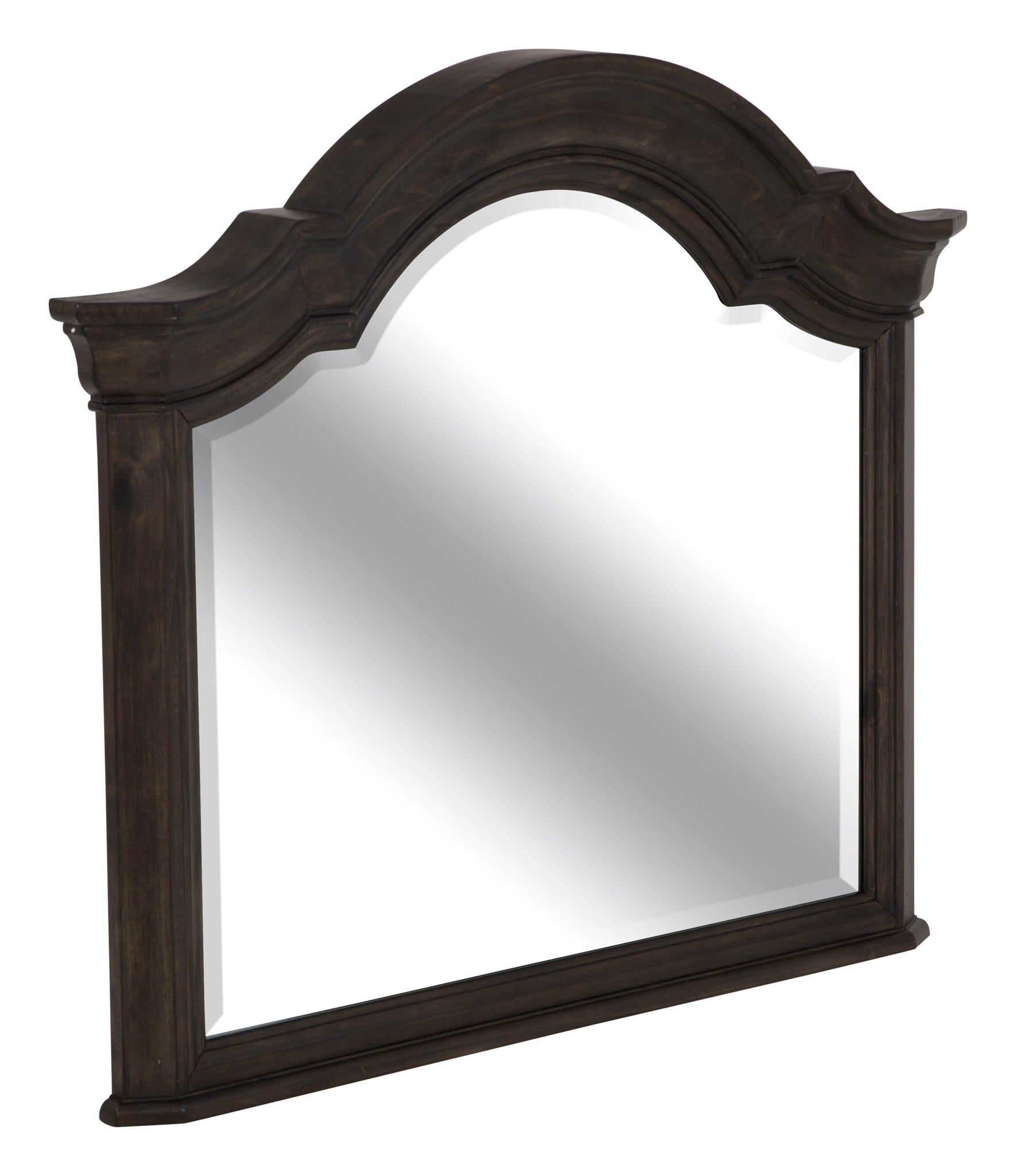 Bellamy - Drawer Dresser With Shaped Mirror - Peppercorn - Image 2