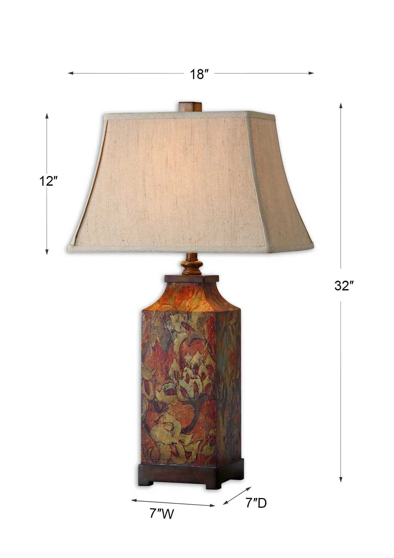 Colorful Flowers - Table Lamp - Orange - Image 2